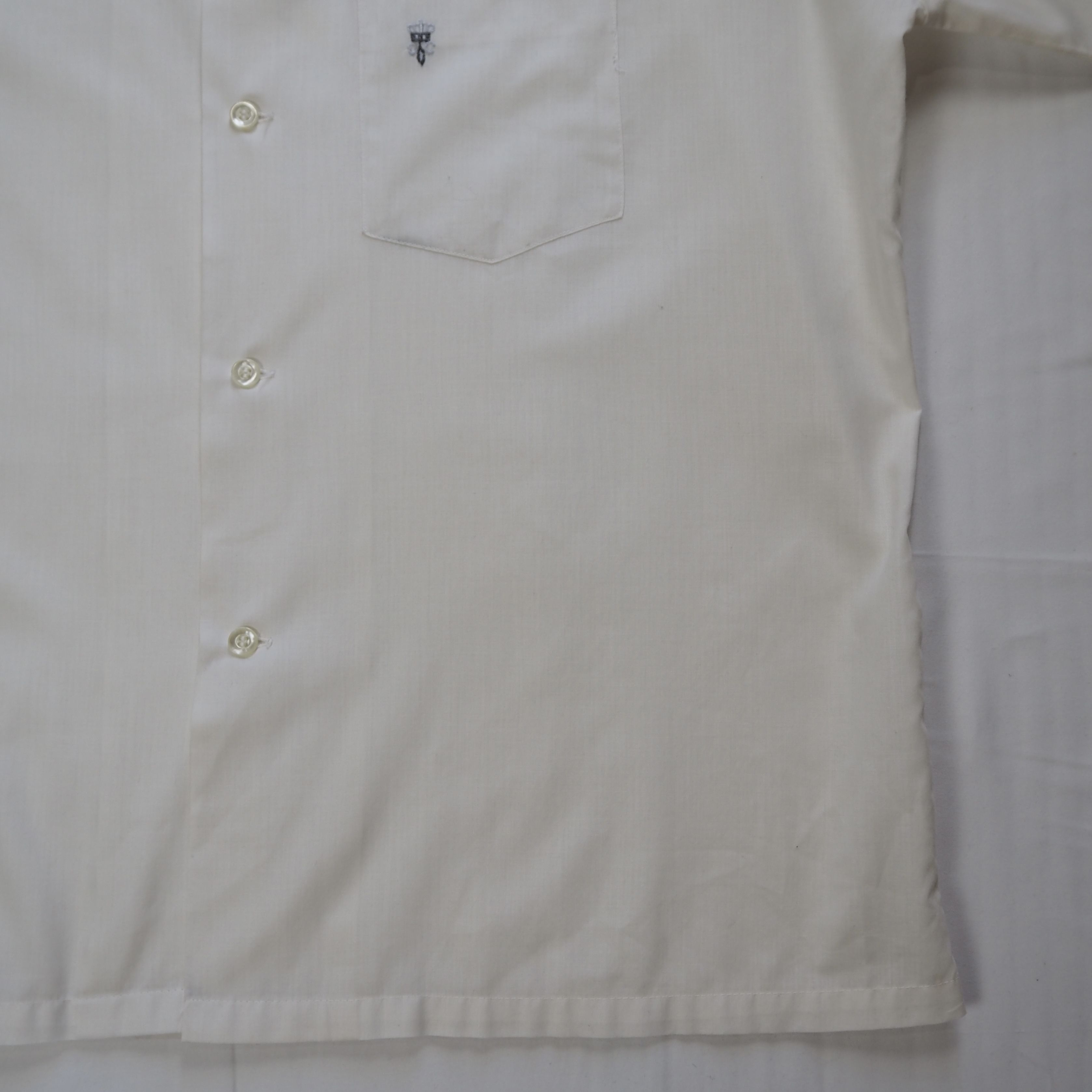 70’s Towncraft ポリコットンシャツ Lサイズ ホワイト の画像 11