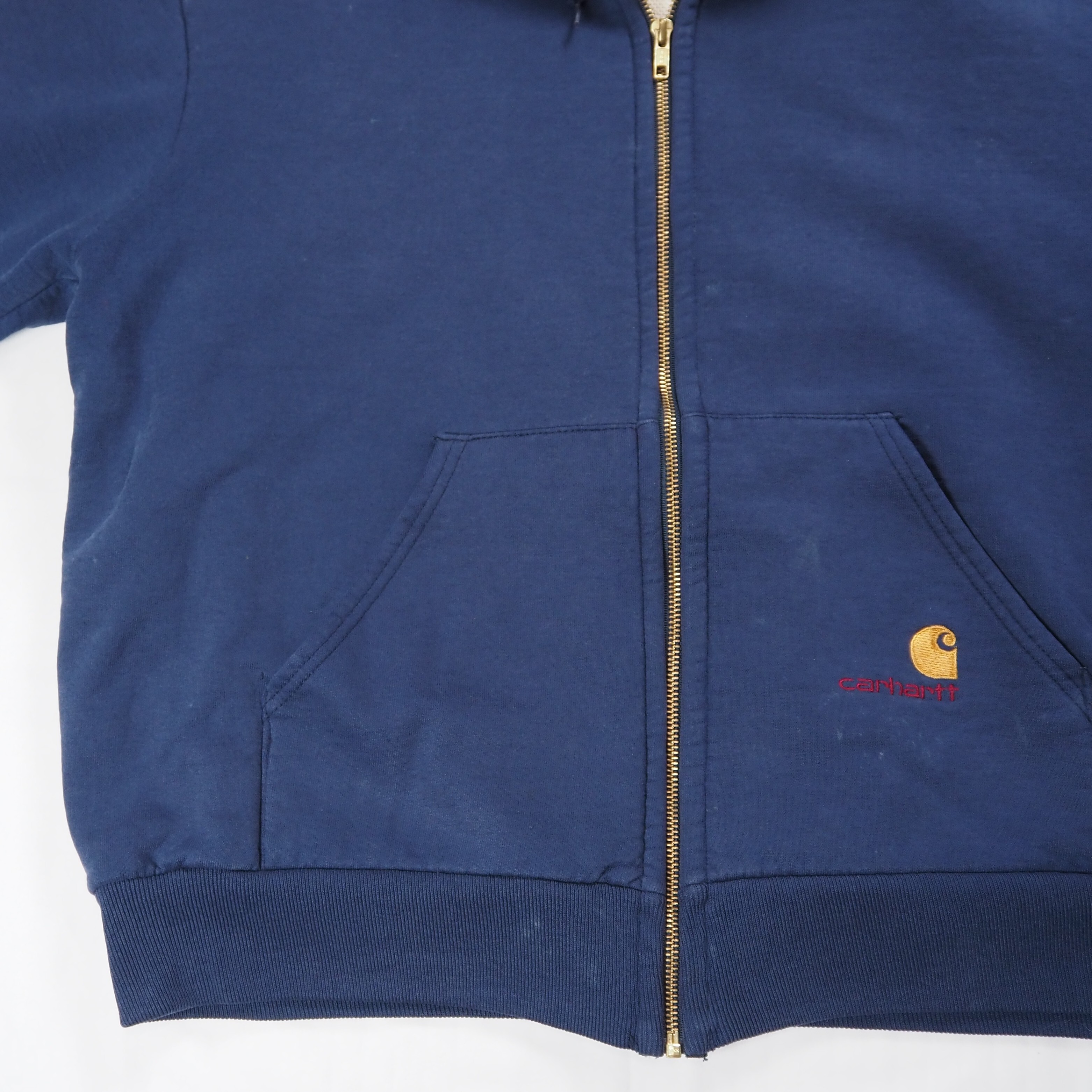 【9/23 20:00入荷】80's〜 Carhartt 裏サーマルジップフーディ の画像 6