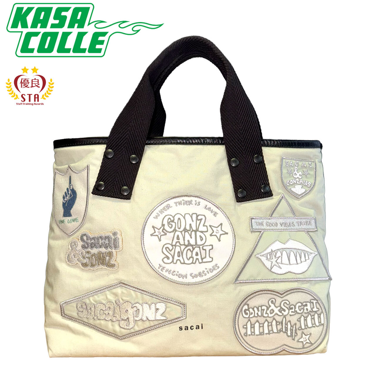 【sacai × Gonz】サカイ ゴンズ Multi Patch Tote トートバッグ