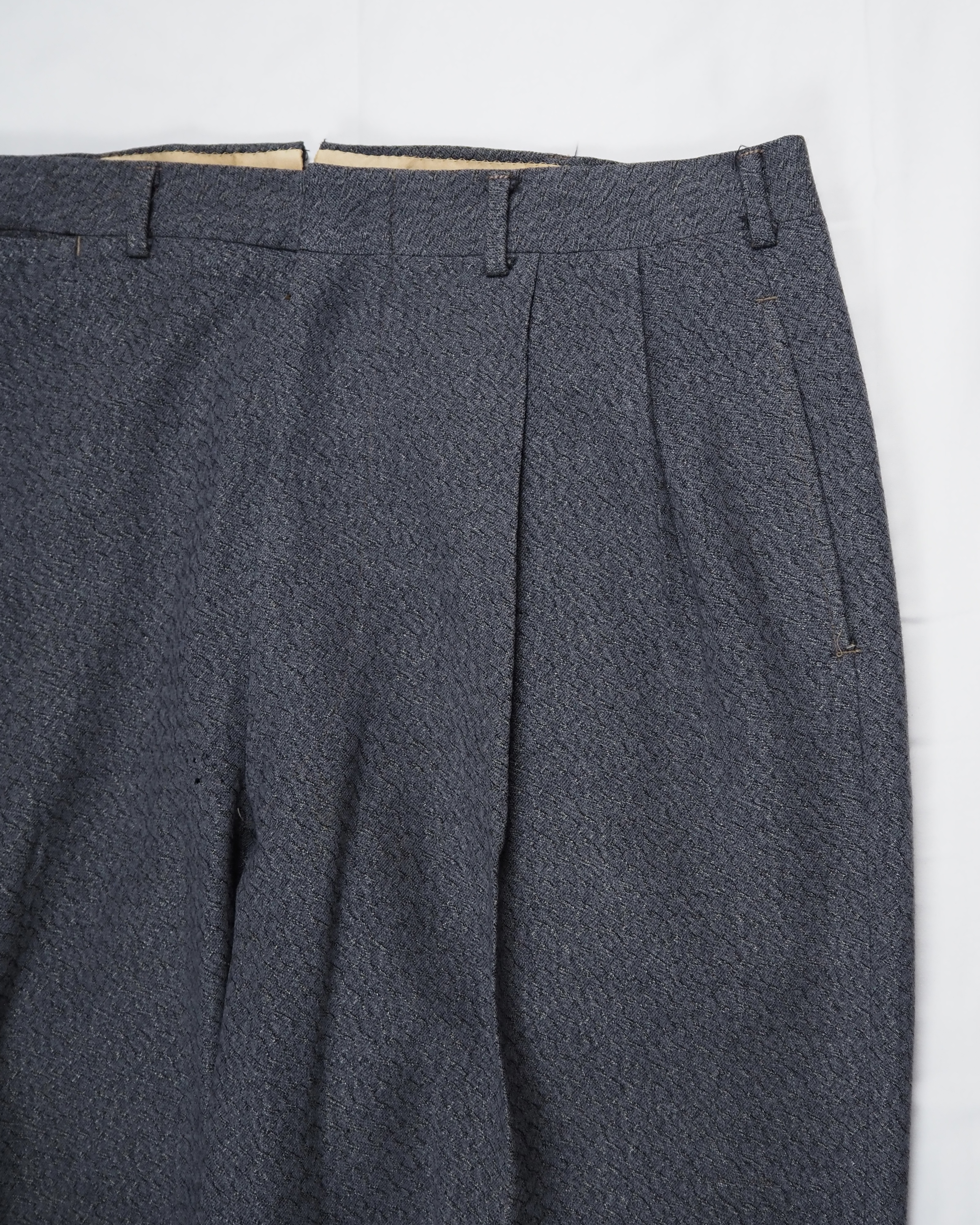 50’s Vintage Wool Slacks グレー の画像 5