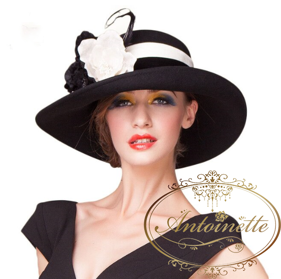 wide brim church hats