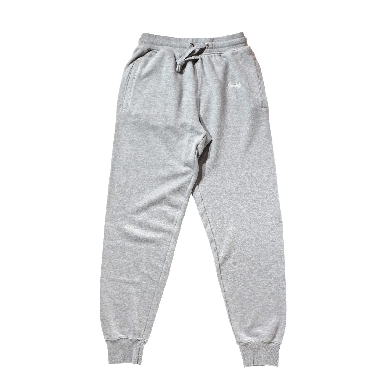 BASIC LOGO 019 light sweat pants <Gray×White> - 画像1