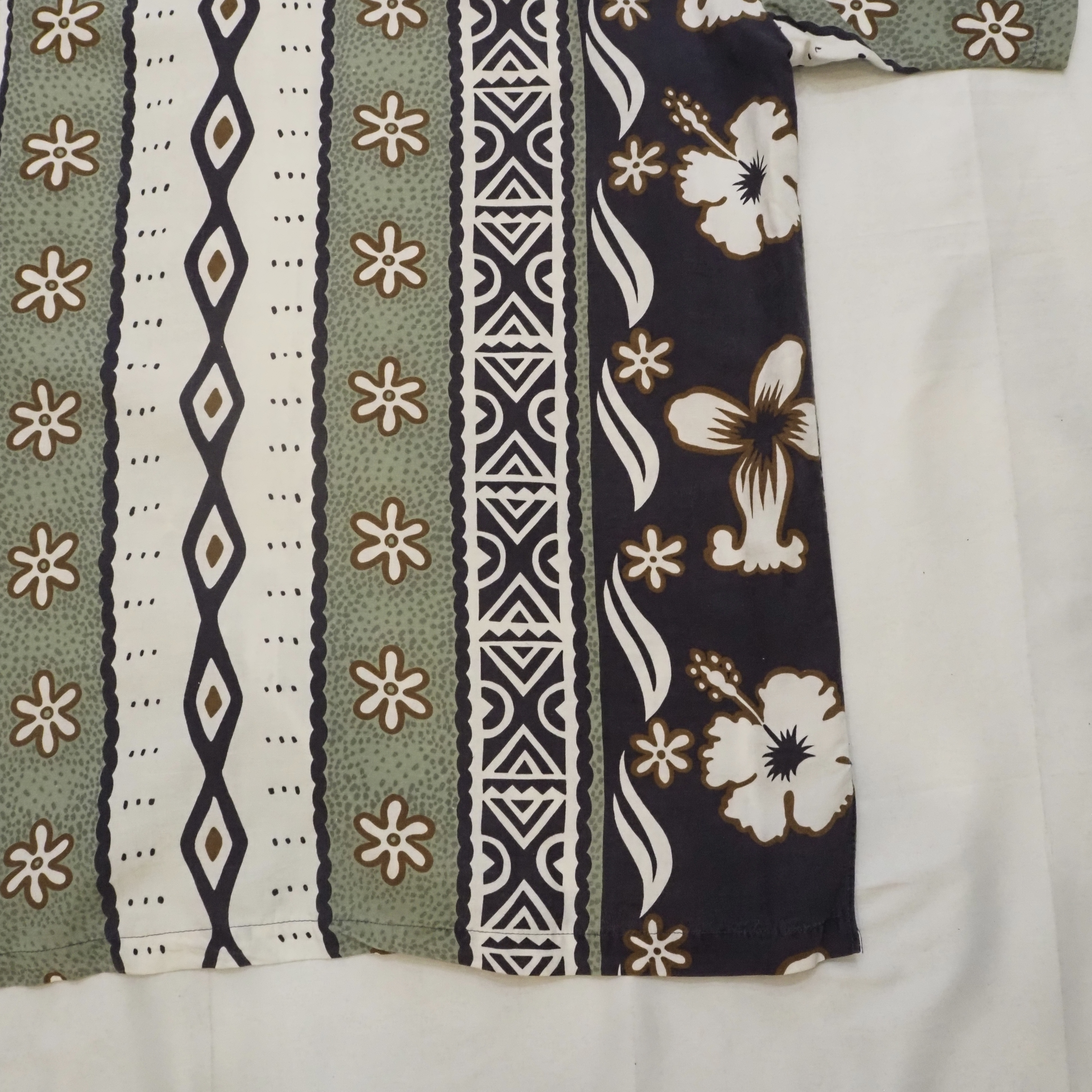 90’s Hawaiian Shirt Size L "Cotton Linen” の画像 14