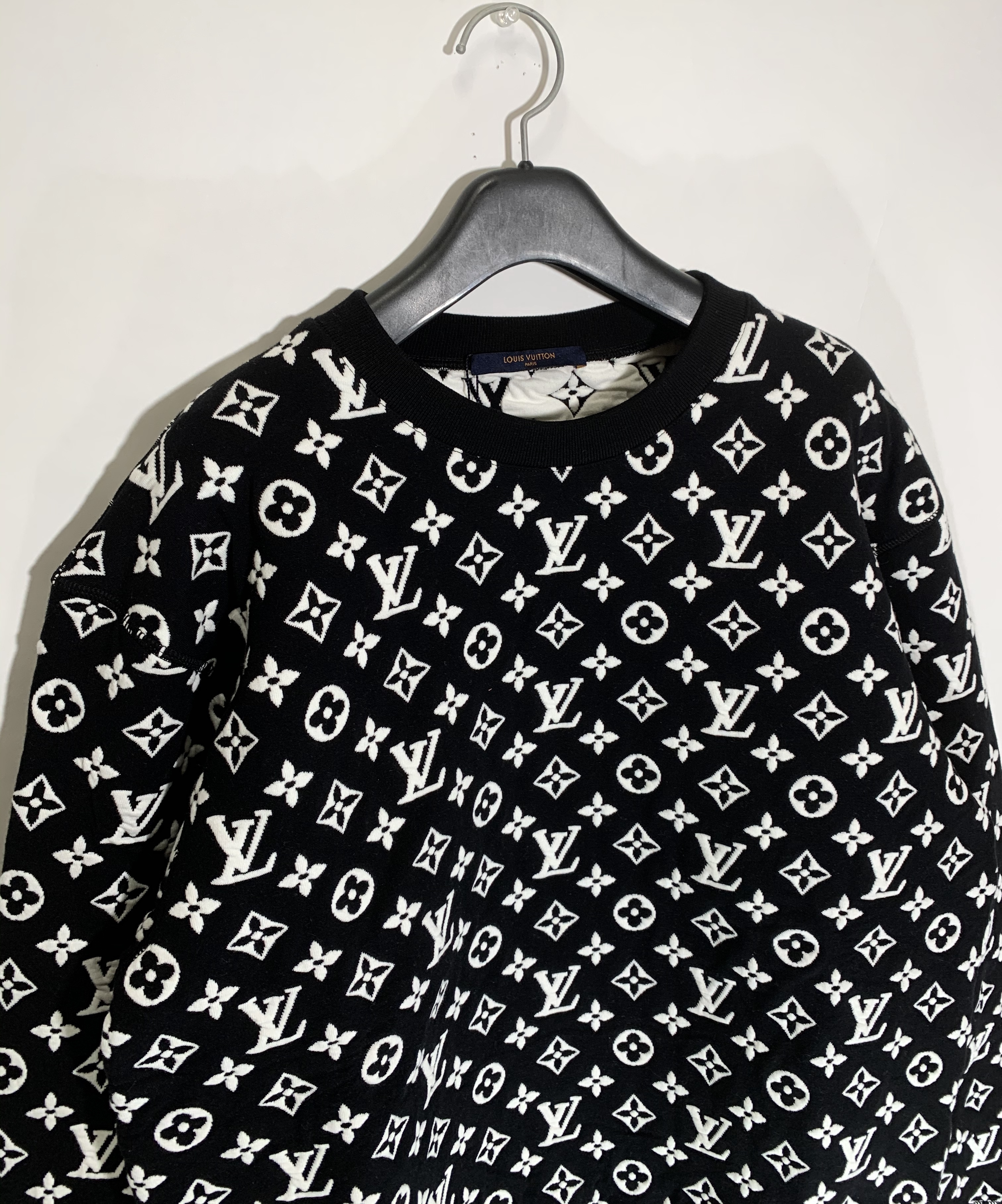 ポイント2倍 LOUIS VUITTON フルモノグラムジャガードクルーネック