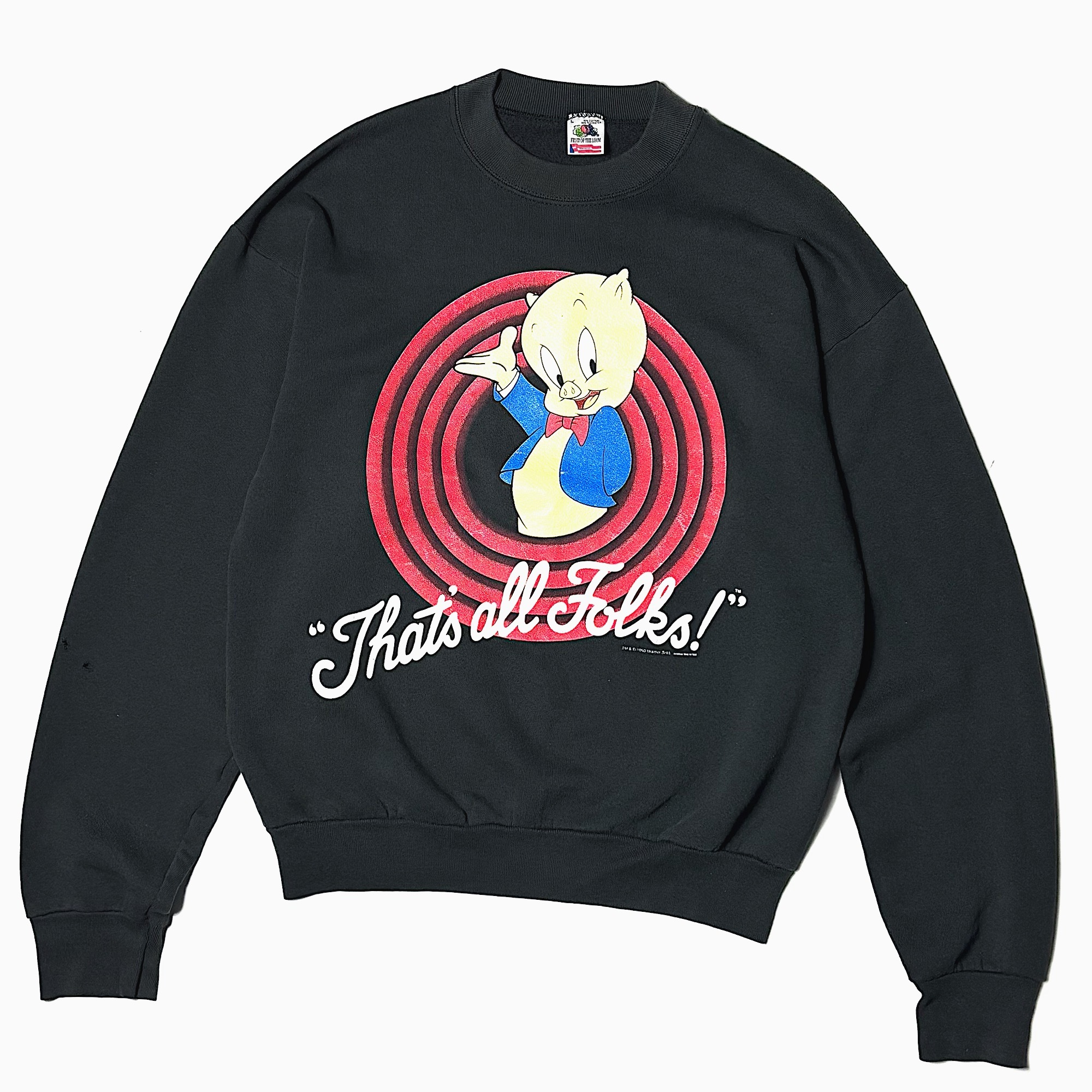 Vintage 90's【FRUIT OF THE LOOM】"That's all Folks!" Sweat