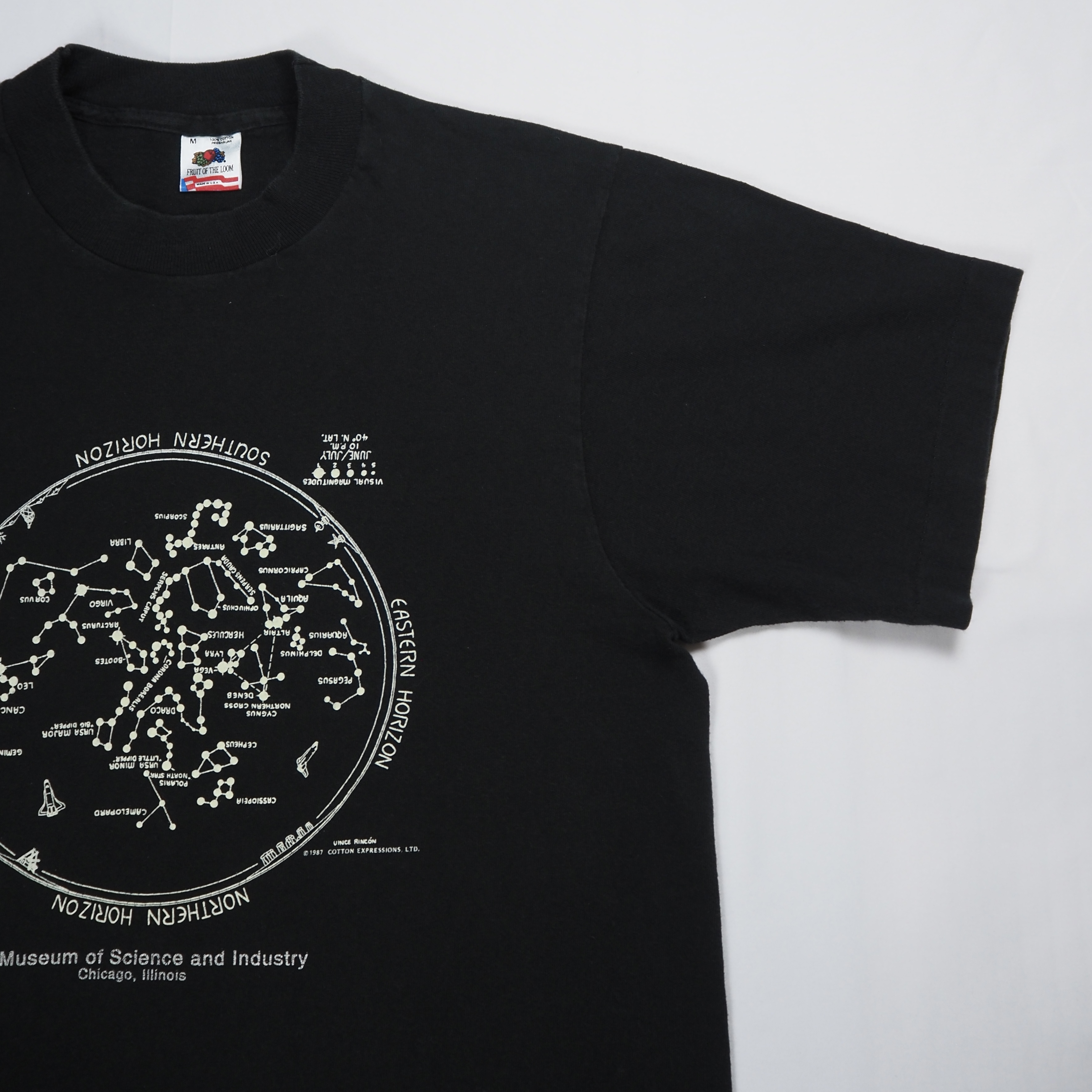 90’s フルーツタグ 星座Tシャツ Mサイズ ブラック の画像 7