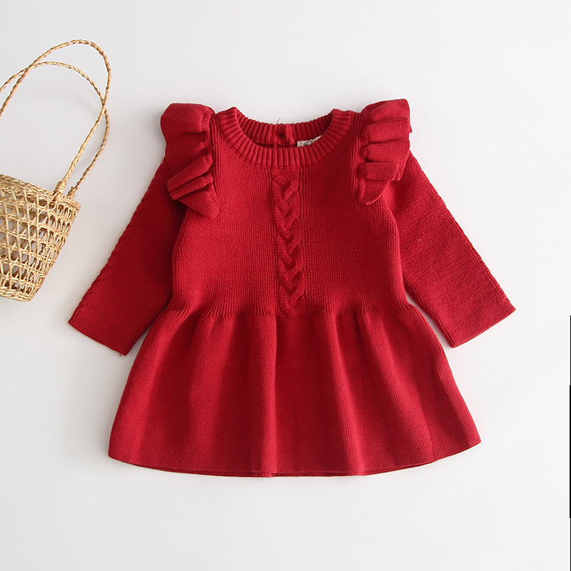 66 110 レッド ニット ワンピース ベビー服 韓国風 可愛い 女の子 フォーマル ドレス Q Toworld キュートワールド 子供服 メール便は何点でも送料の合計は280円 66 110 レッド ニット ワンピース ベビー服 韓国風 可愛い 女の子 フォーマル ドレス Q Toworld キュートワールド 子供服 メール便は何点でも送料の合計は280円