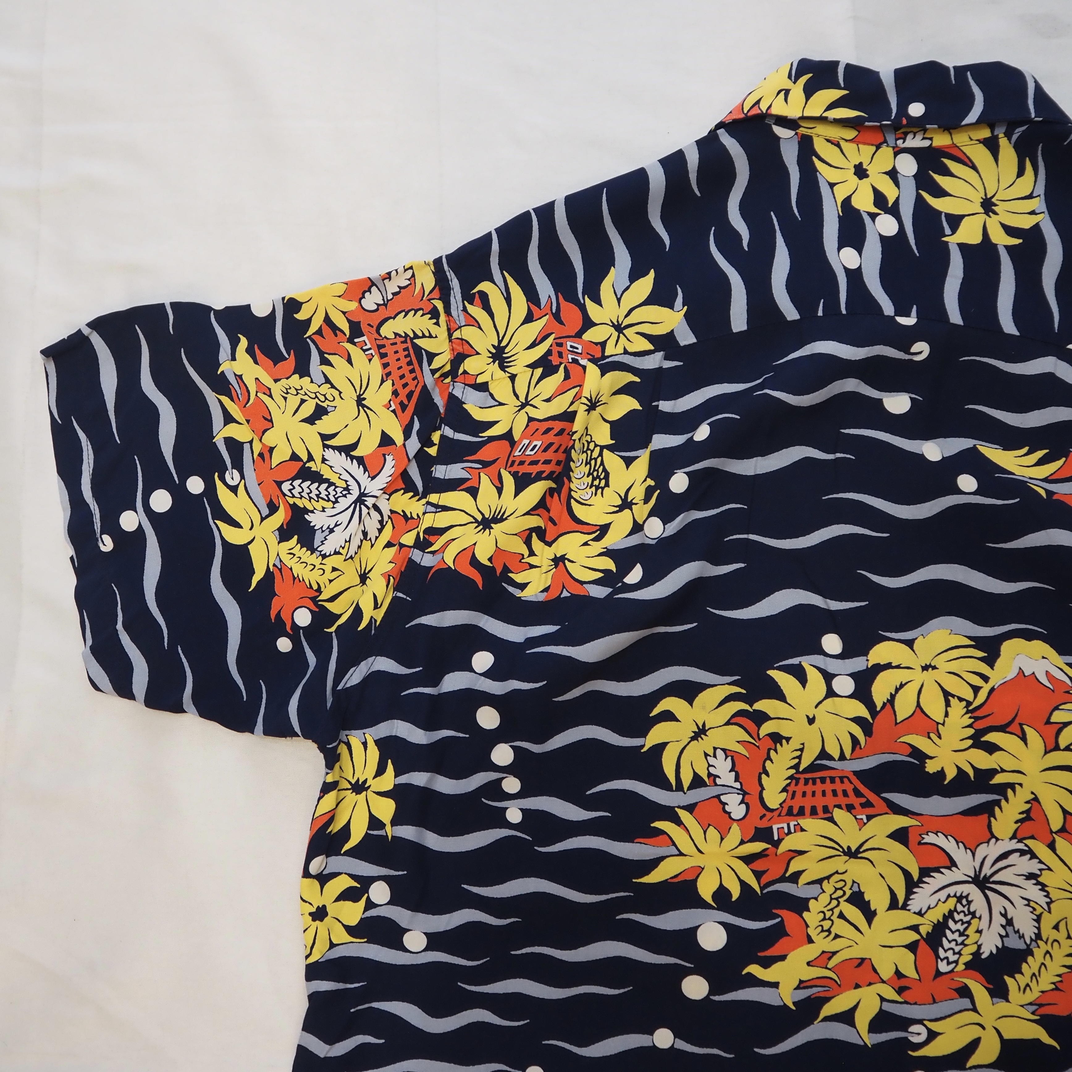 50’s Duke Kahanamoku Rayon Hawaiian Shirt の画像 11