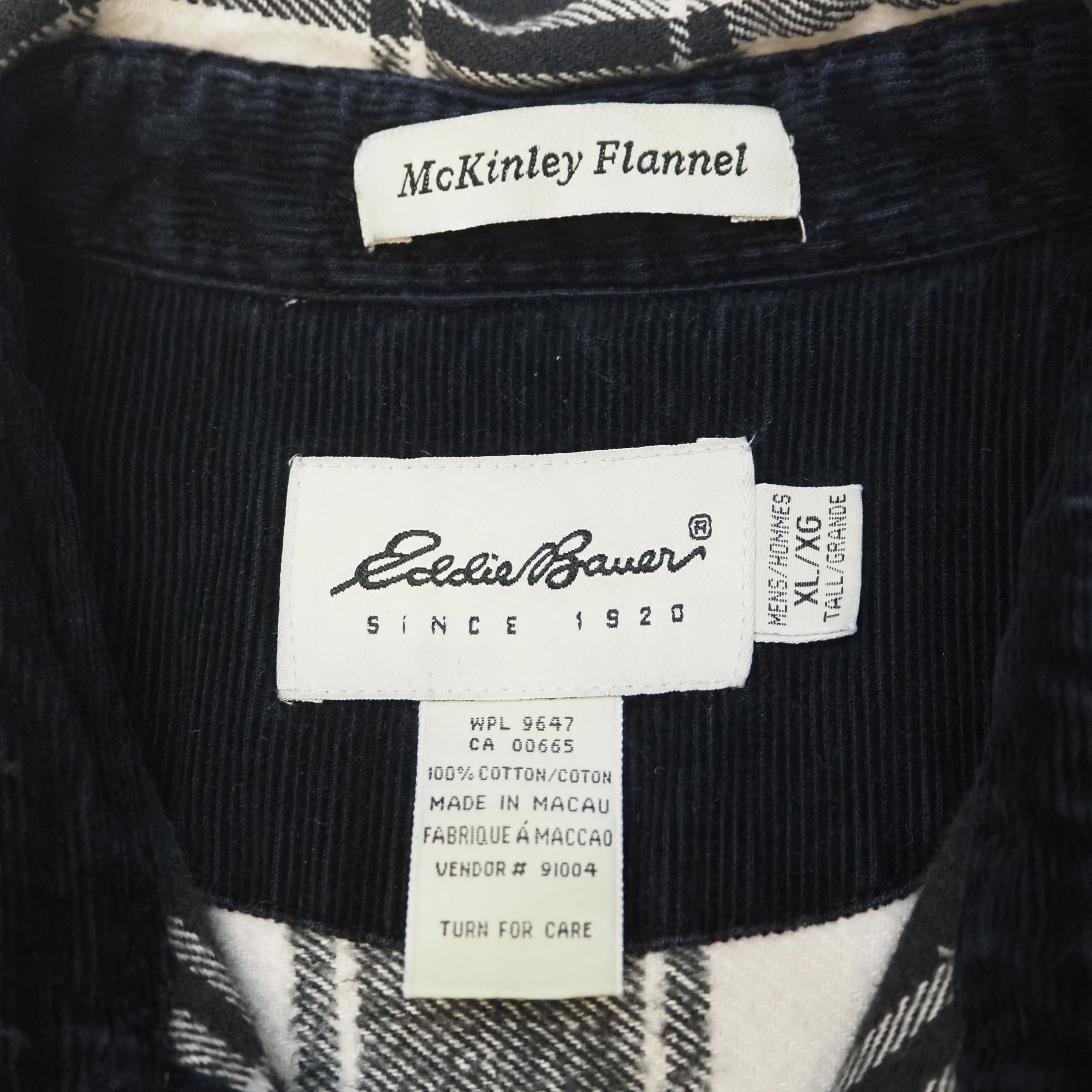 90’s Eddie Bauer Heavy Flannel Shirt Size XL の画像 9