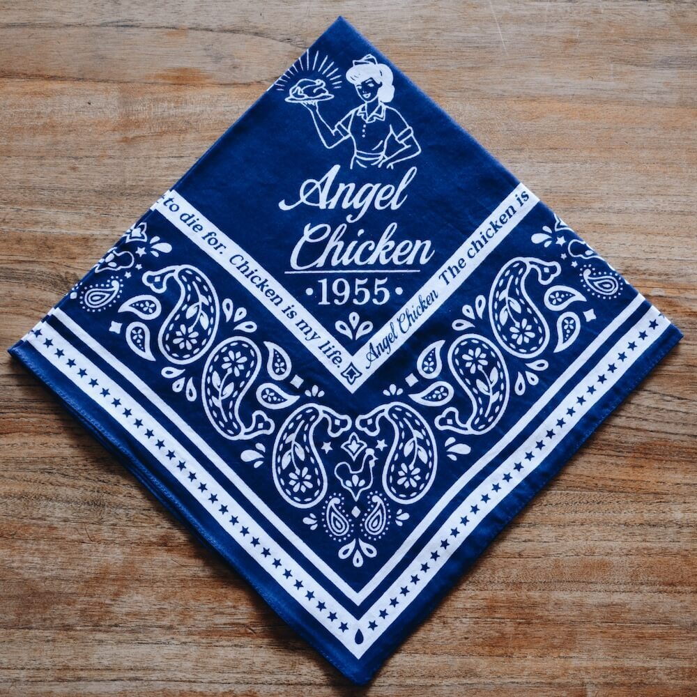 エンゼルチキンバンダナ Navy Blue Angel Chicken エンゼルチキン エンゼルチキンバンダナ Navy Blue Angel Chicken エンゼルチキン