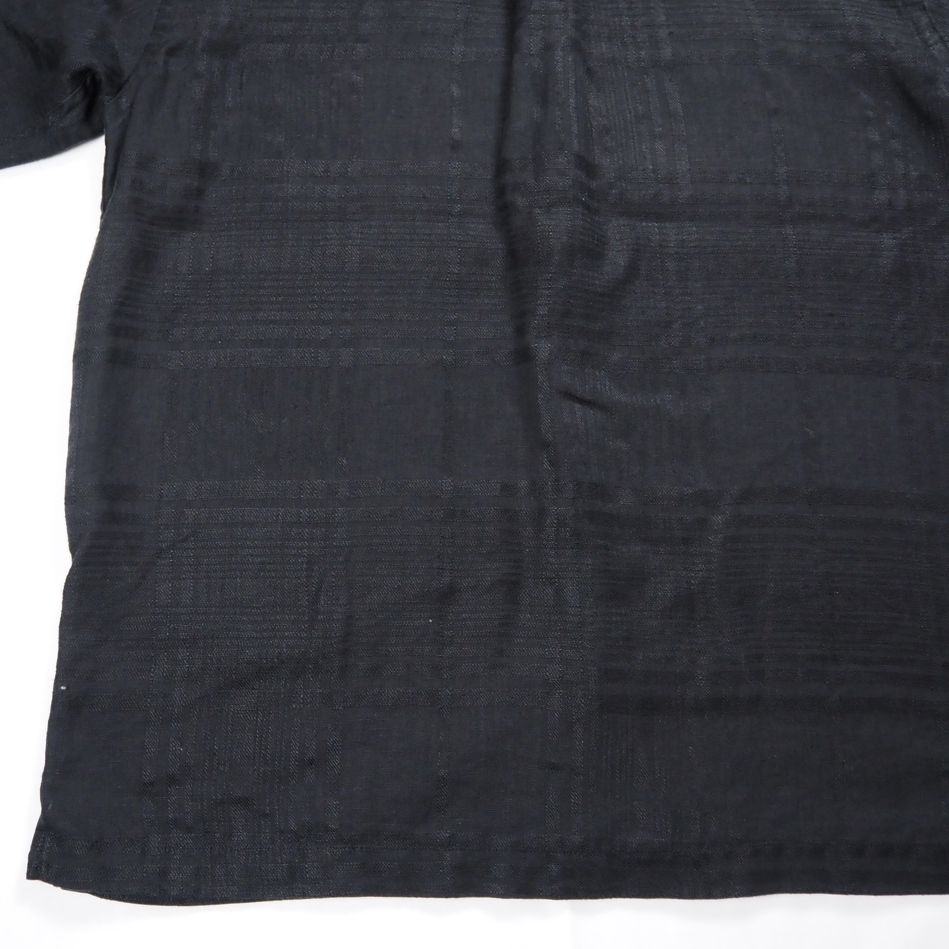 90’s Perry Ellis リネンシャツ ブラック Mサイズ の画像 14