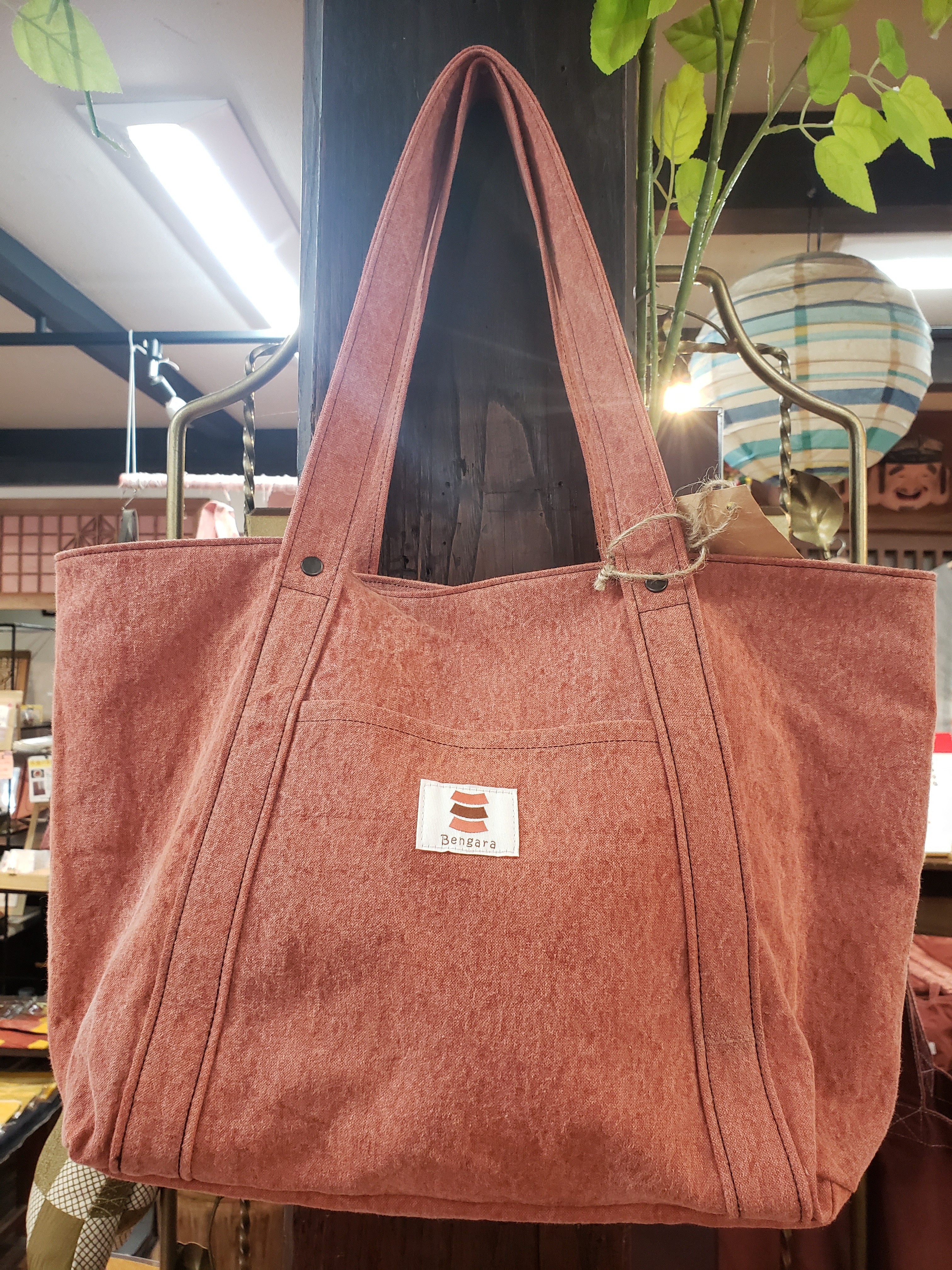 ベンガラ染めトートバック