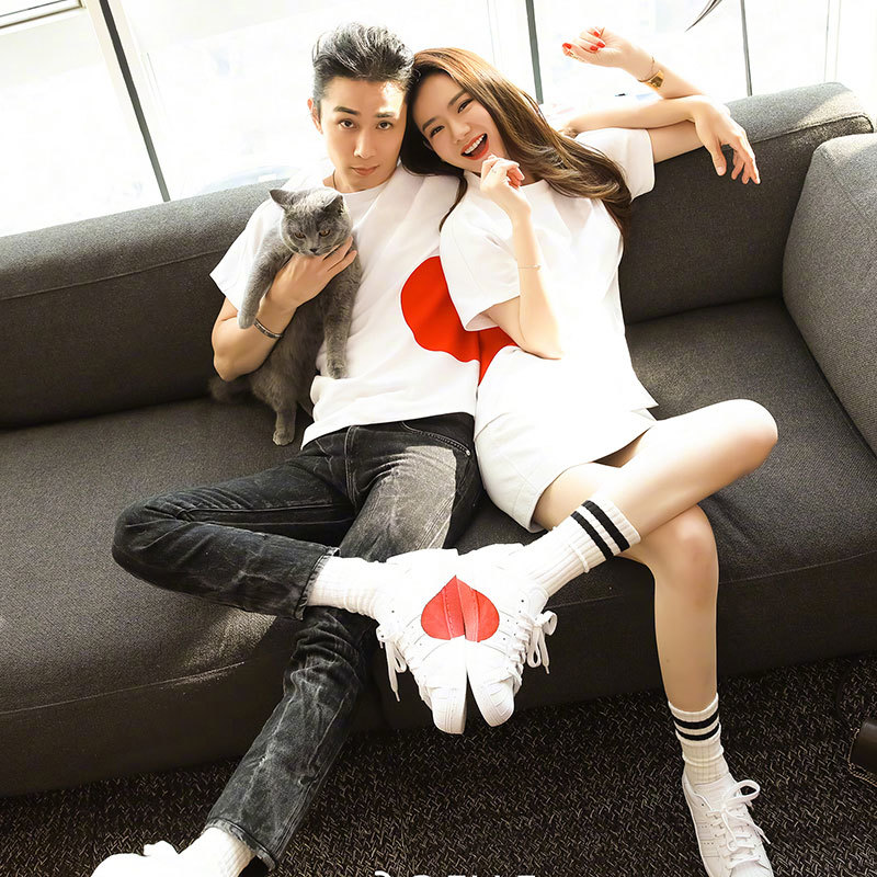ペアルック リンクコーデ ビッグハート カップルtシャツ 0019 夫婦 親子 カップルのリンクコーデ専門店 Pair Cele ペアセレ ペアルック リンクコーデ ビッグハート カップルtシャツ 0019 夫婦 親子 カップルのリンクコーデ専門店 Pair Cele ペアセレ