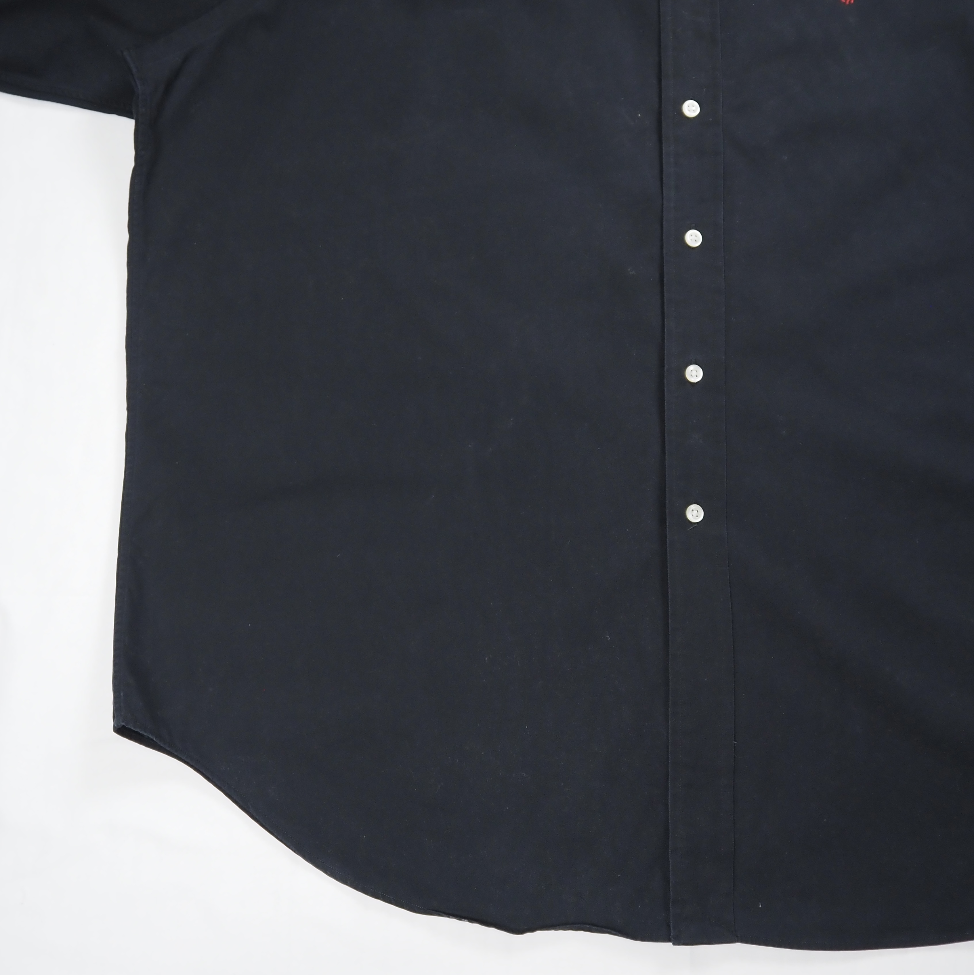 90’s Ralph Lauren Blake BDシャツ ブラック XL の画像 9