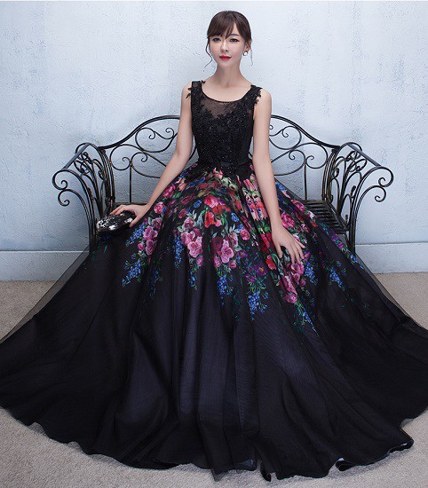 刺繍 花柄 ノースリーブ フレア ロング ドレス 上品 エレガント ワンピース 結婚式 二次会 お呼ばれ １０代 ２０代 Eve