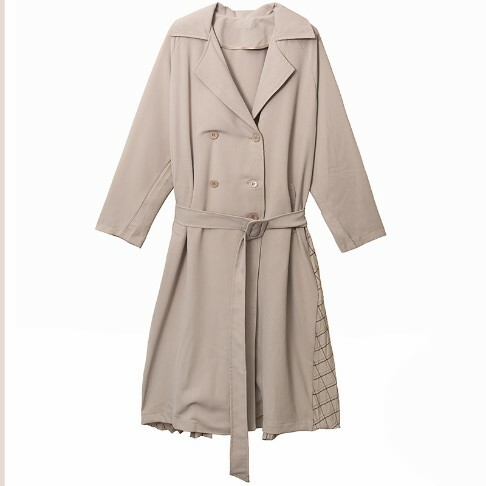 バックプリーツトレンチコート トレンチコート スプリングコート 春