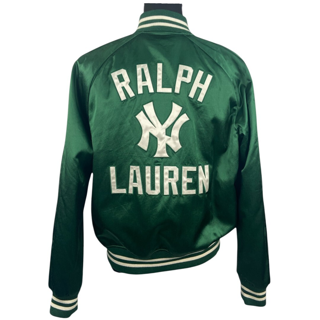 【POLO RALPH LAUREN × NEW YORK YANKEES】ポロ ラルフローレン × ニューヨーク・ヤンキース MLB BASEBALL Jacket 50周年記念 Limited Ed Green US-LG