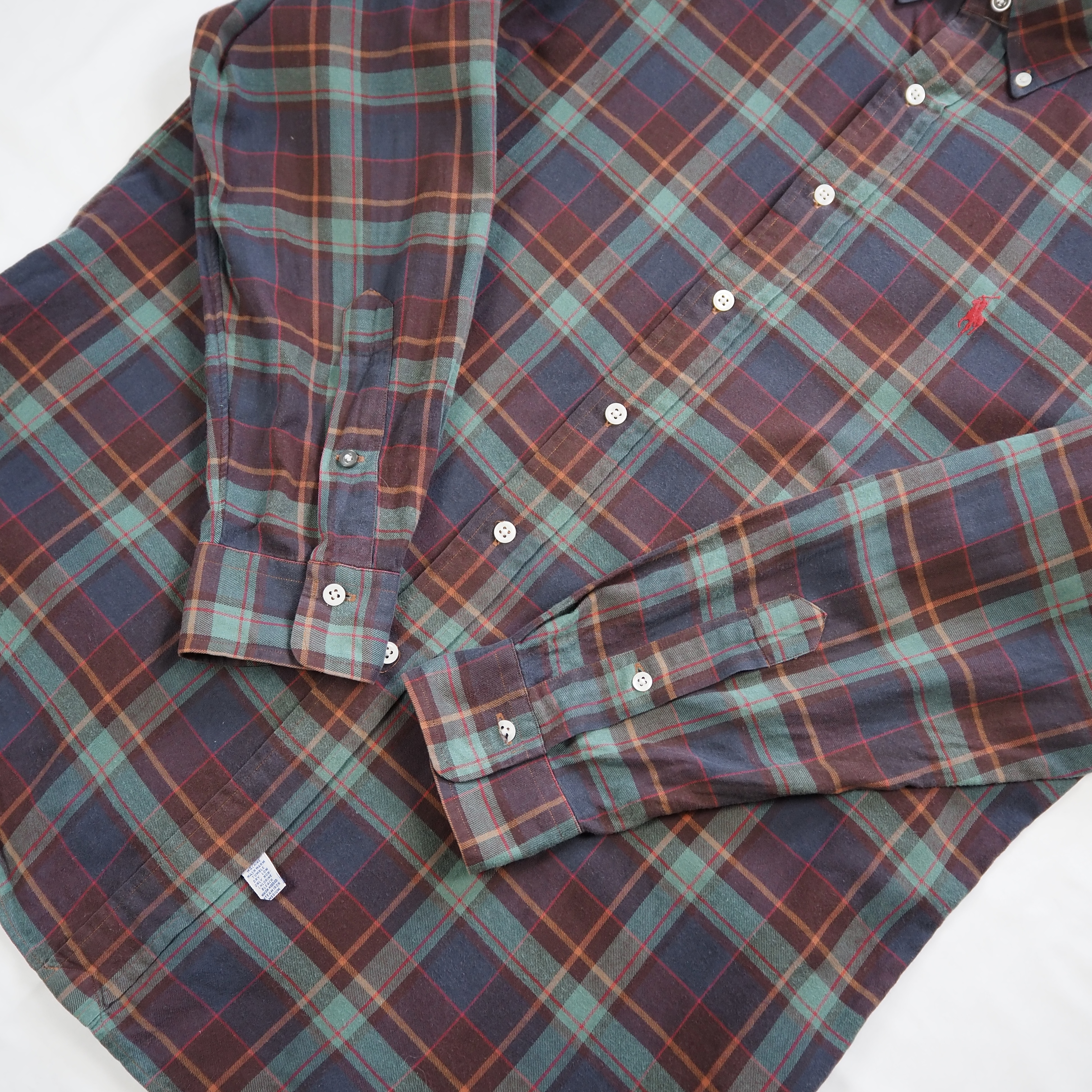 90’s Ralph Lauren コットンシャツ Lサイズ の画像 3