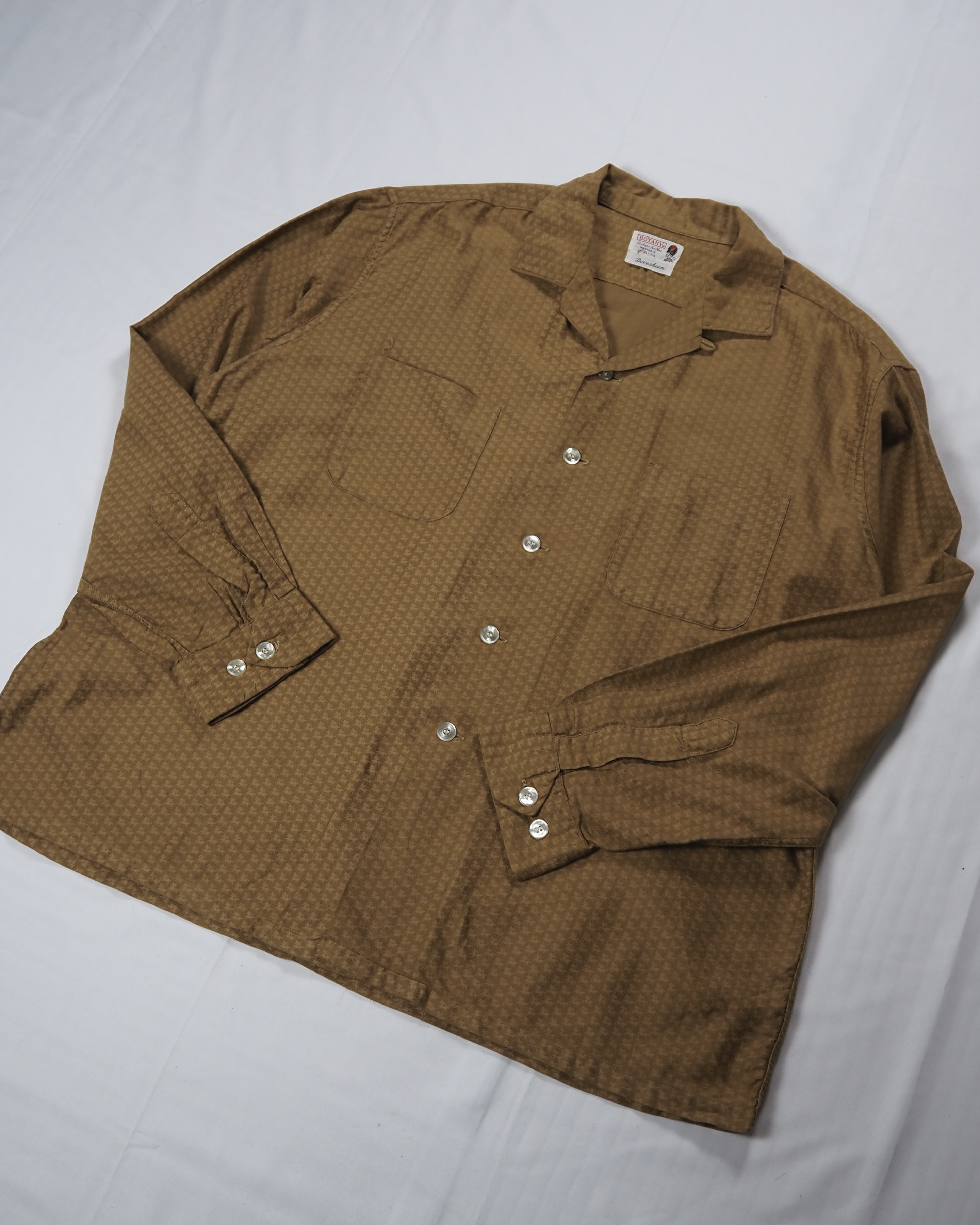 【VCM入荷】60’s Botany コットンシャツ 馬柄 XLサイズ の画像 5