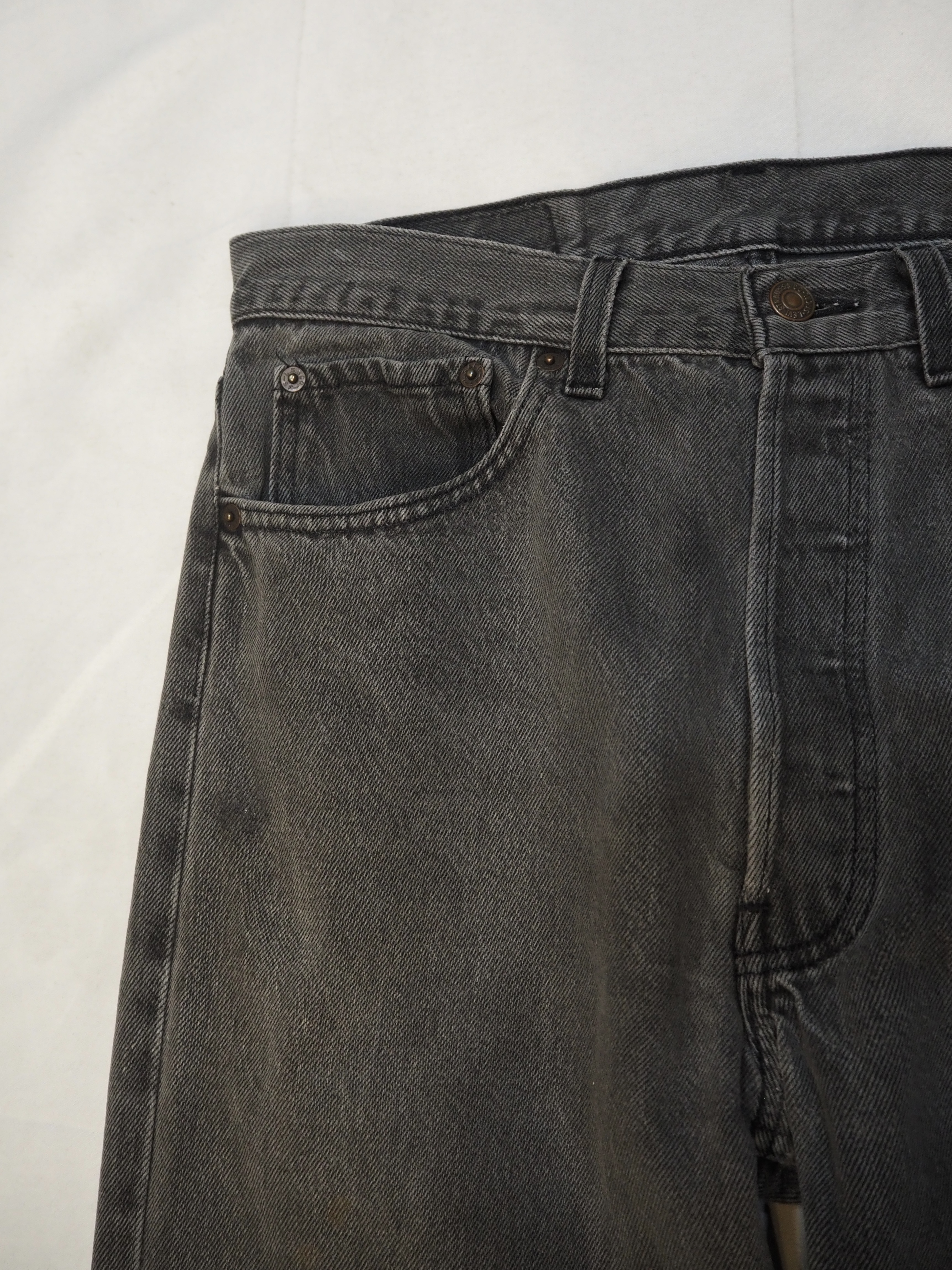 90’s Levi’s 501 Black Denim 32×28 US製 の画像 5