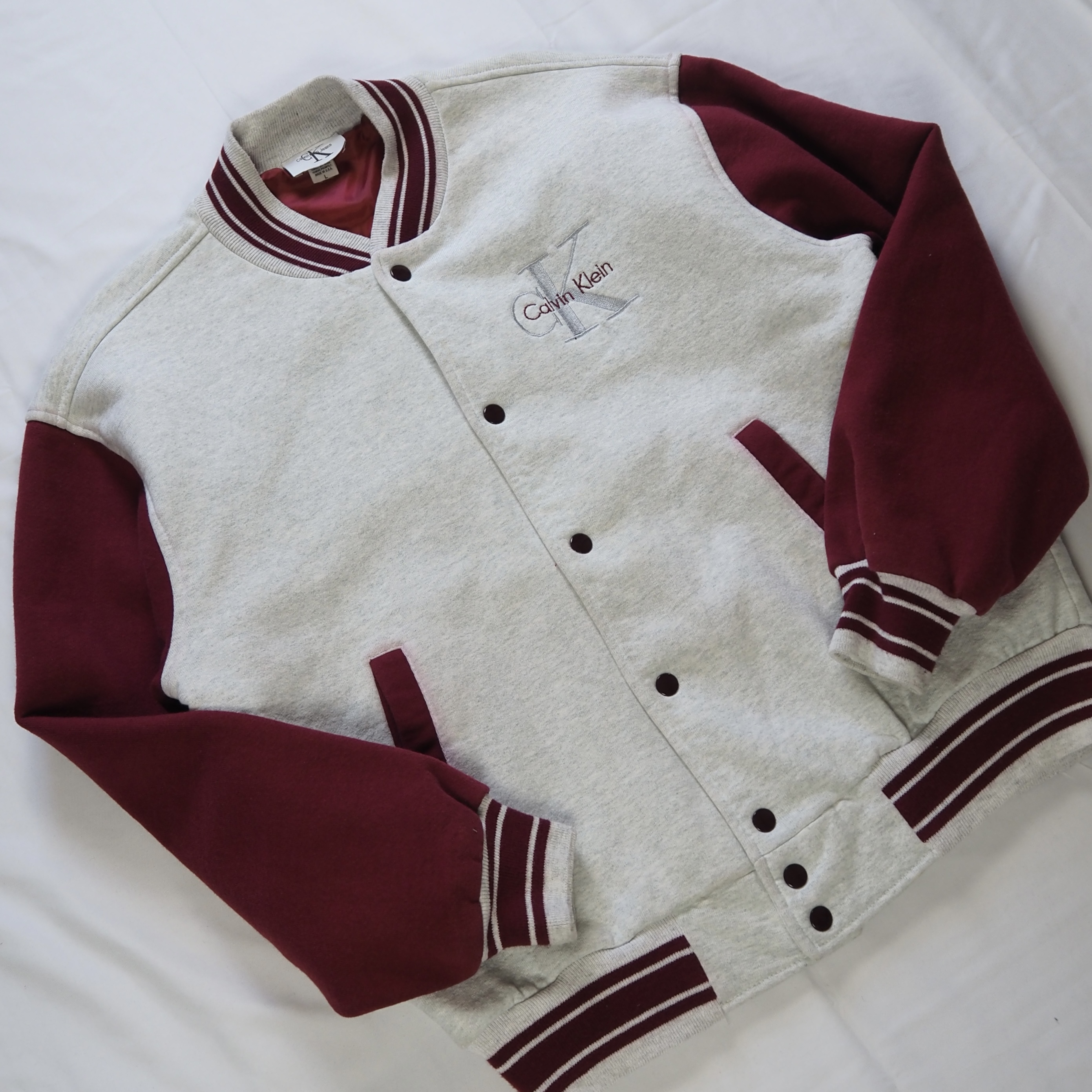 90’s OLD Calvin Klein スウェットスタジャン の画像 3