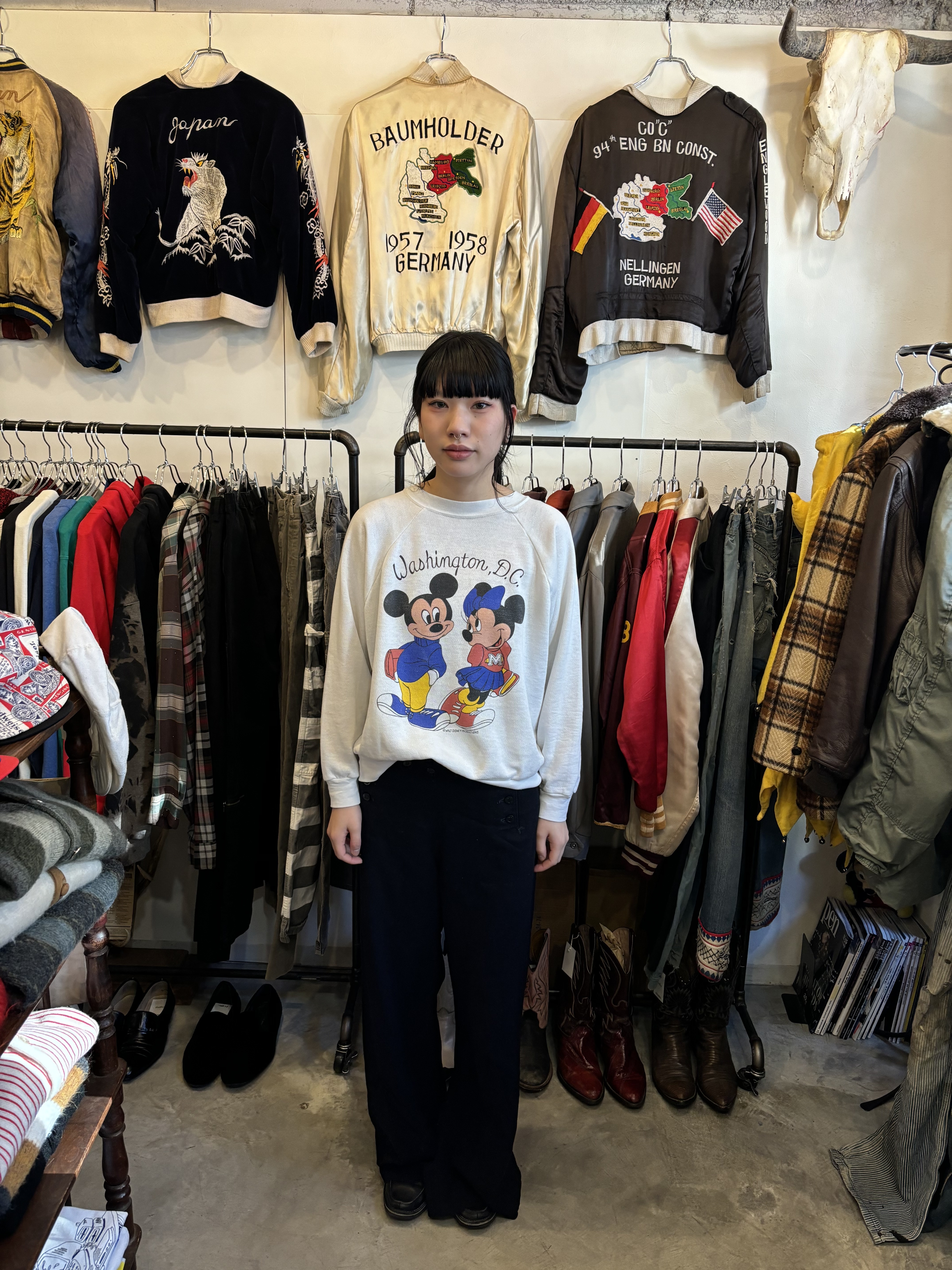Vintage 80's【202 U.S.A.】"Mickey & Minnie" Sweat の画像 4