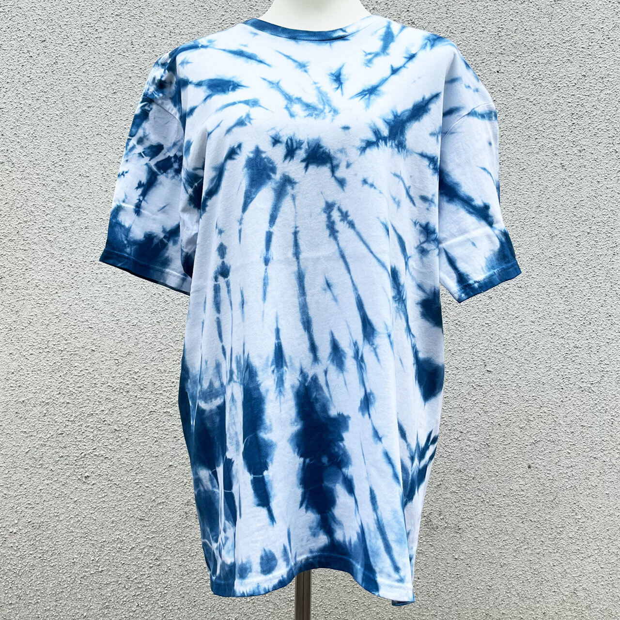 藍染Tシャツ-巻き上げ絞り染め-2XLサイズ-結の杜
