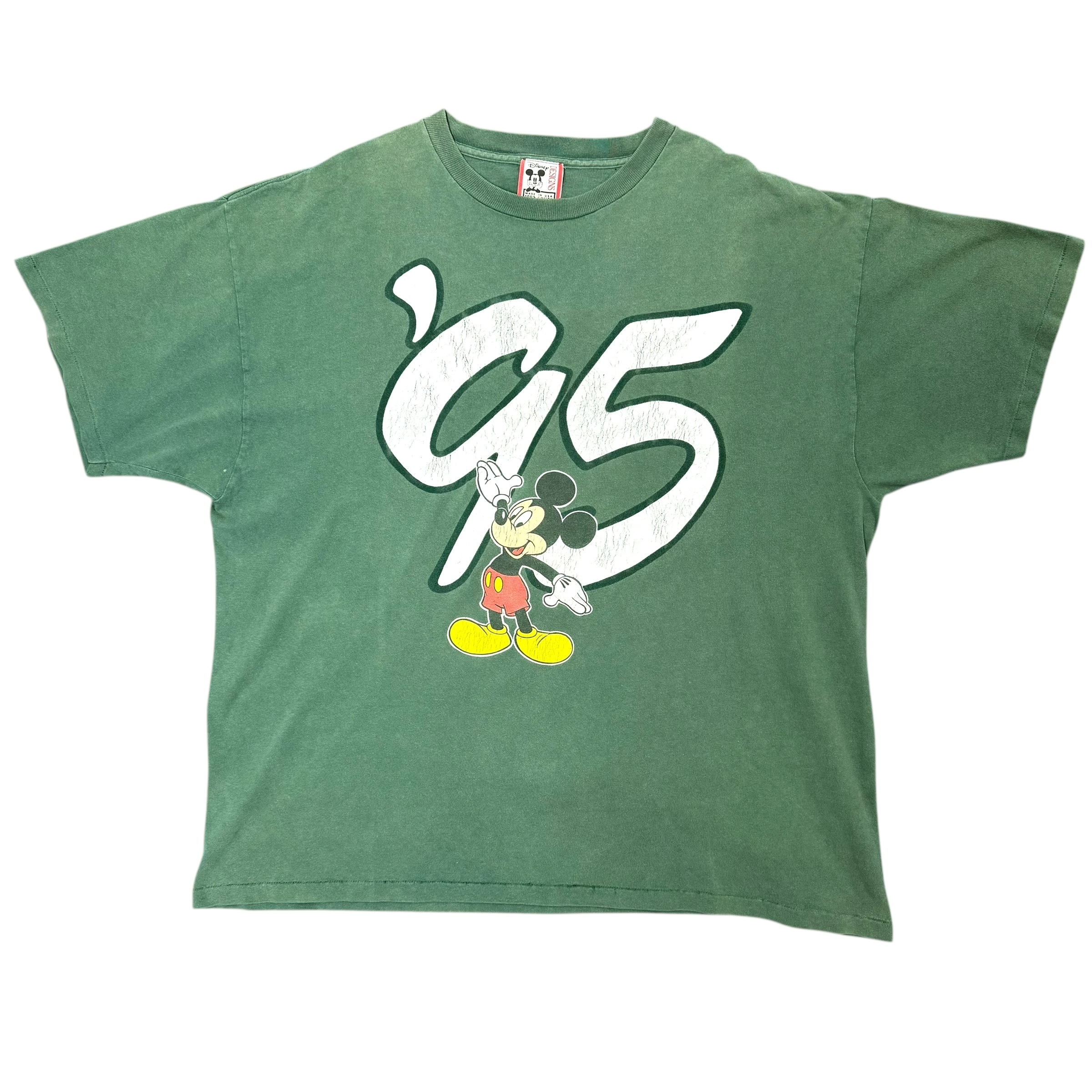 【DISNEY】ディズニー ワールド 30周年記念 ミッキー ビッグ プリント Tシャツ 90’s USA製 XL