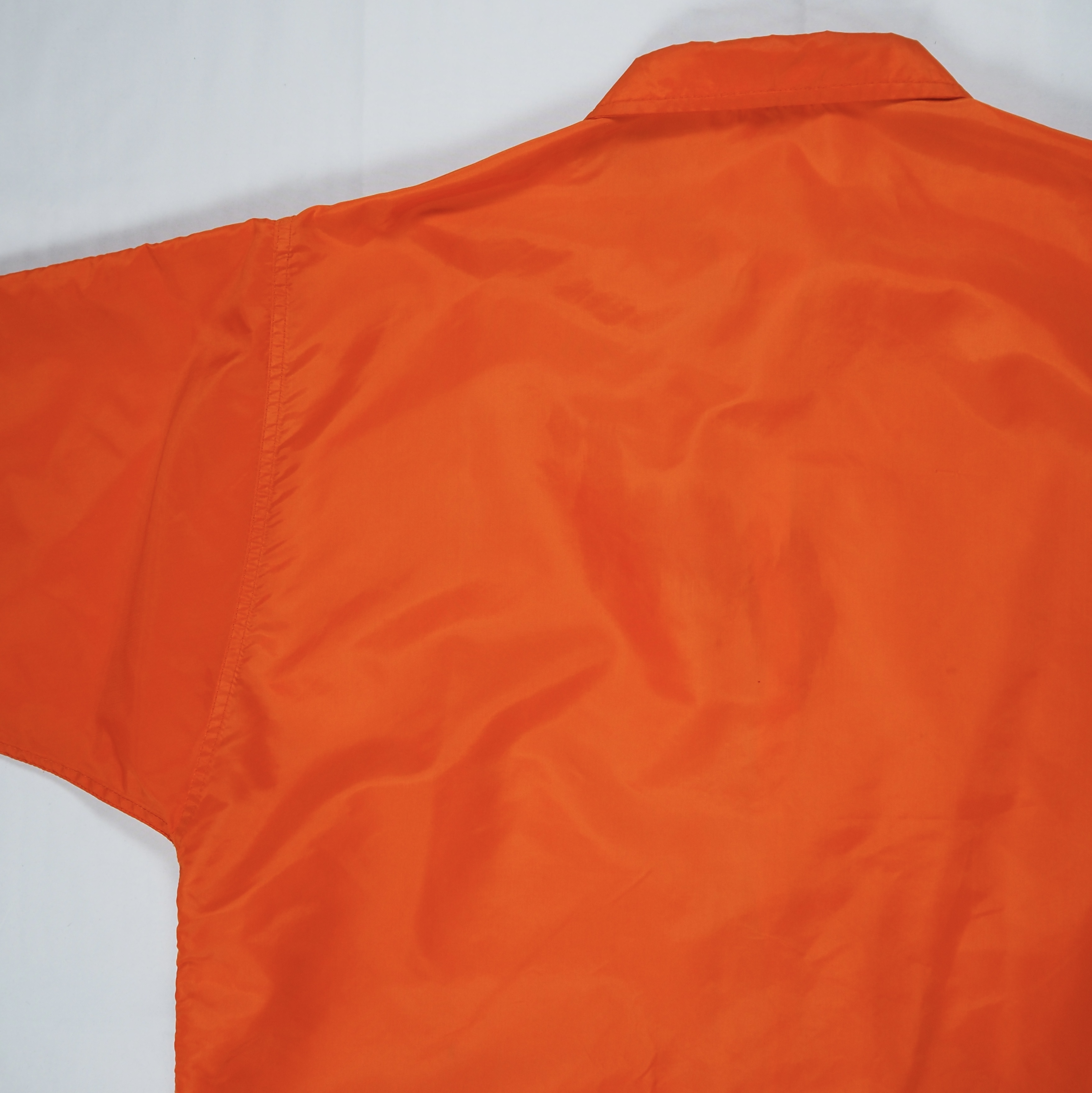 70’s Russell Athletic ナイロンコーチジャケット オレンジ Mサイズ の画像 13
