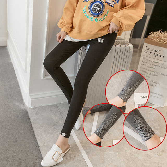 妊婦 レギンス お洒落な妊婦のレギンス 七分丈 九分丈 クロップドパンツ マタニティ ベビー キッズ の店 Y