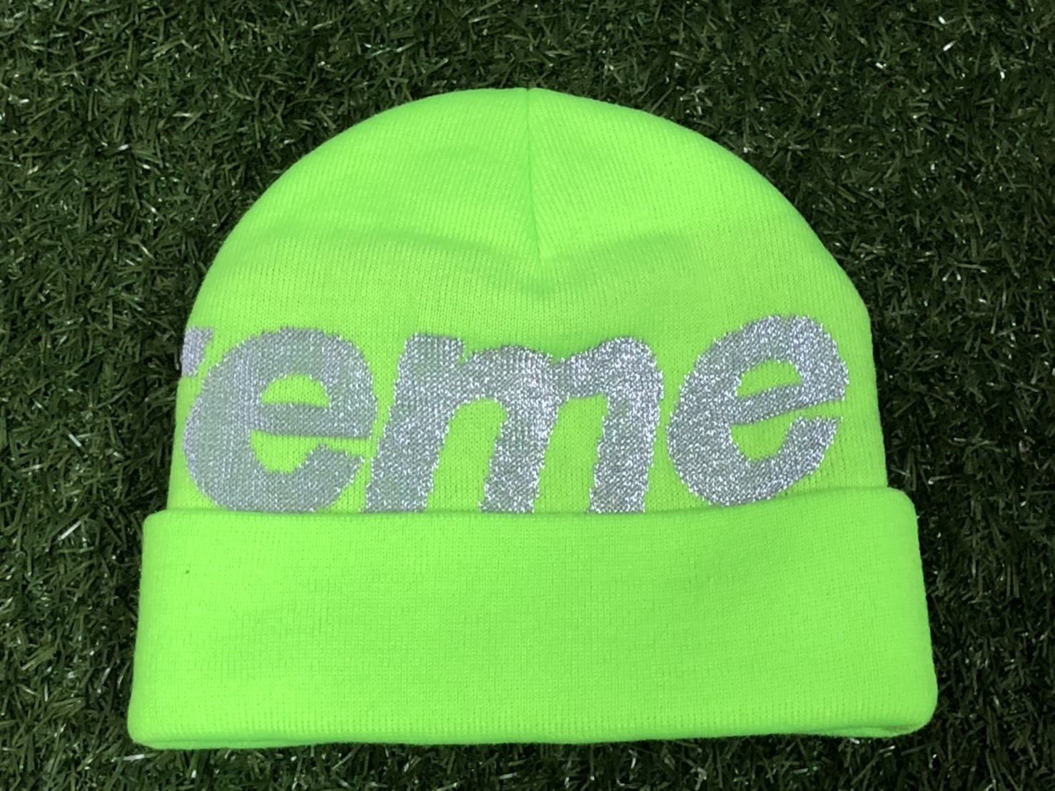 neon supreme beanie