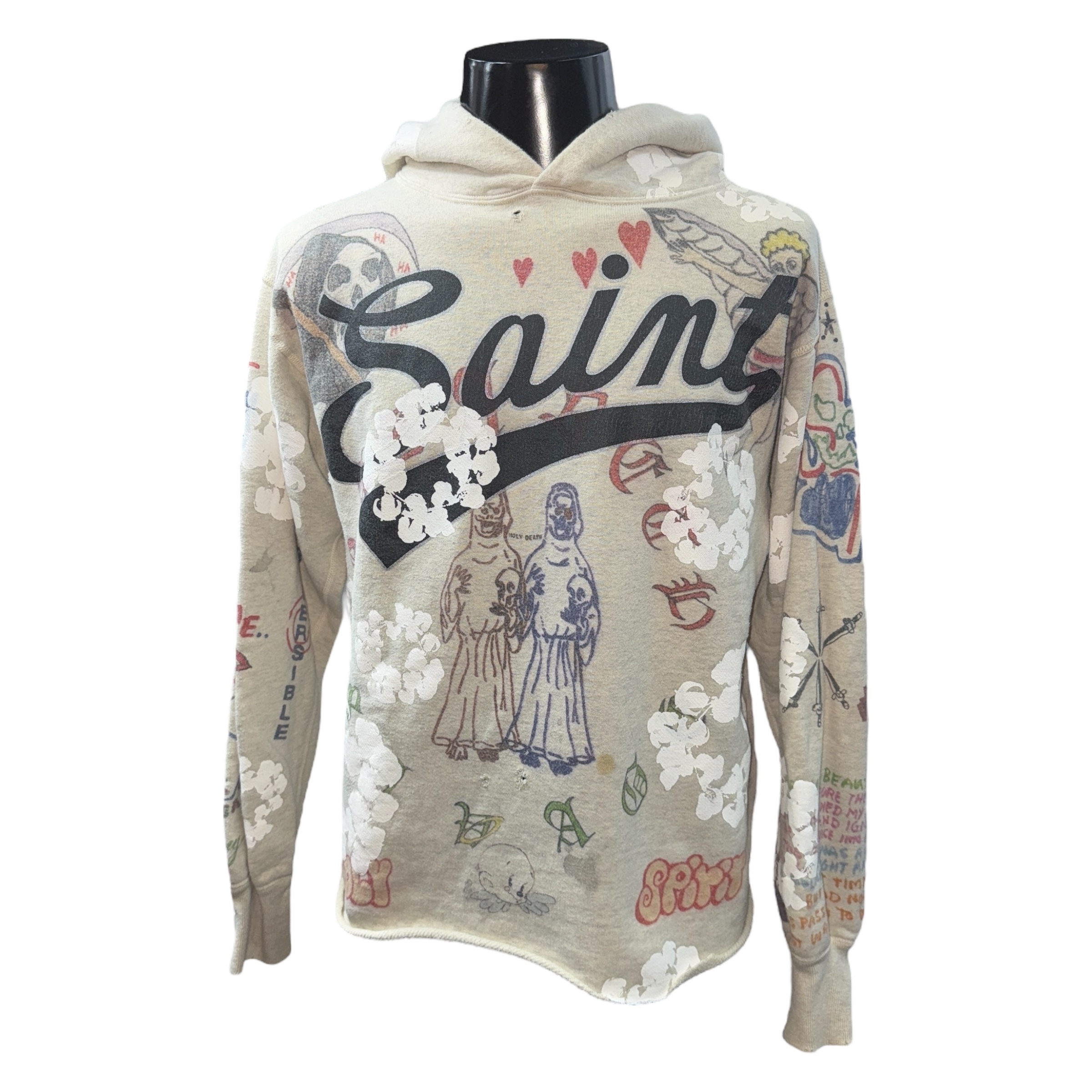 【SAINT Mxxxxxx×Denim Tears】セントマイケル×デニムティアーズ HOODIE GREENAFFITTI プルオーバーパーカー