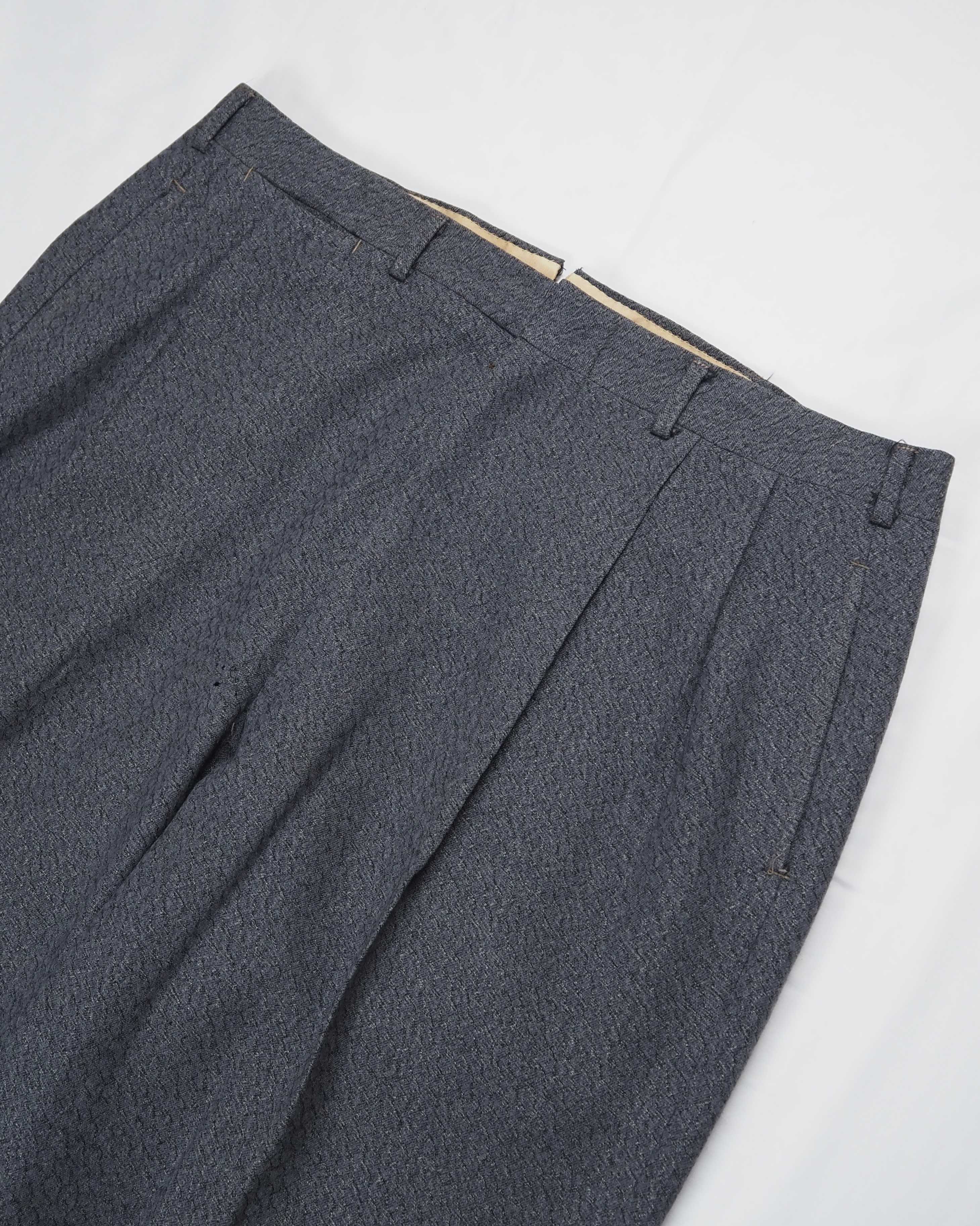 50’s Vintage Wool Slacks グレー の画像 2
