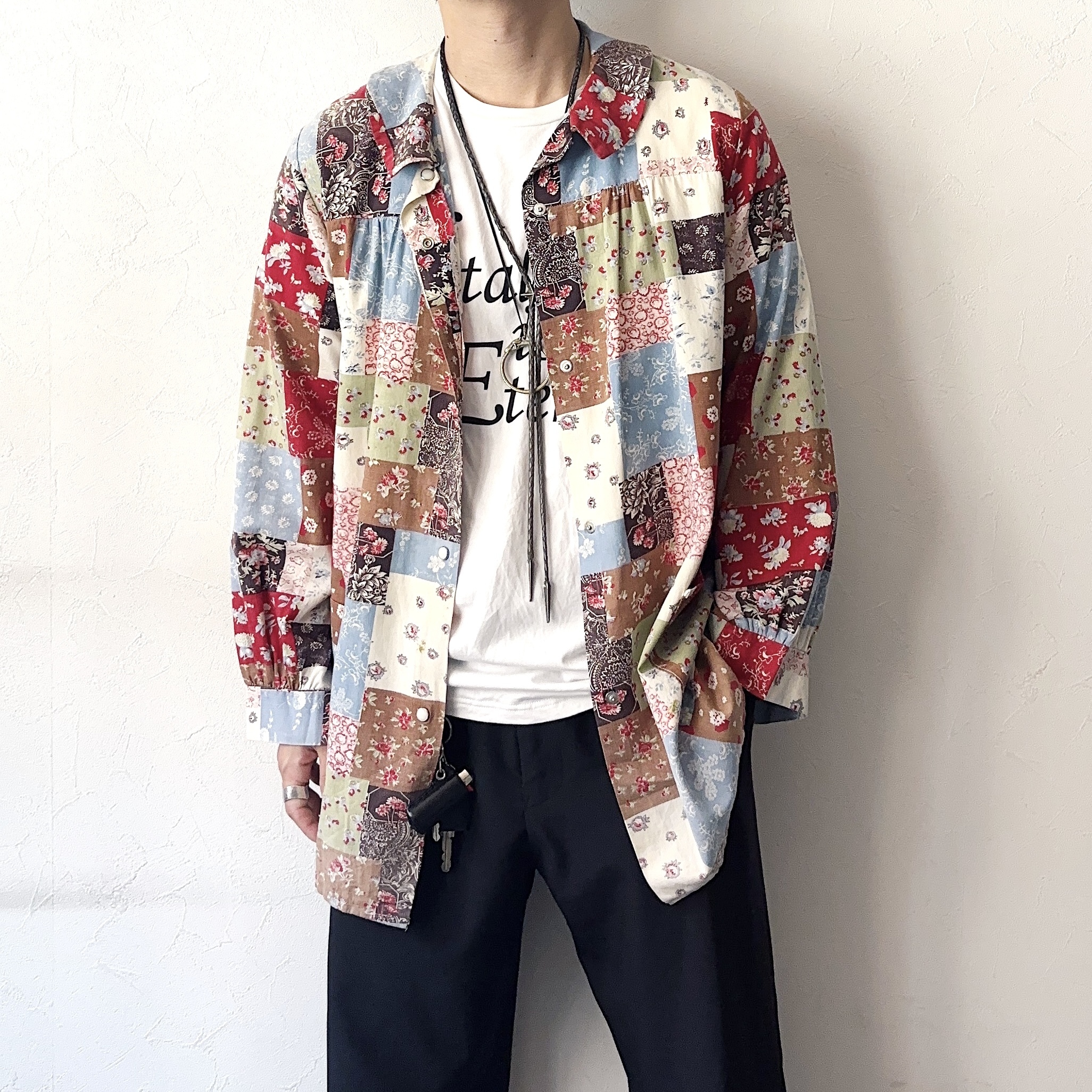 Vintage 80～90's Patterned Shirt の画像 3