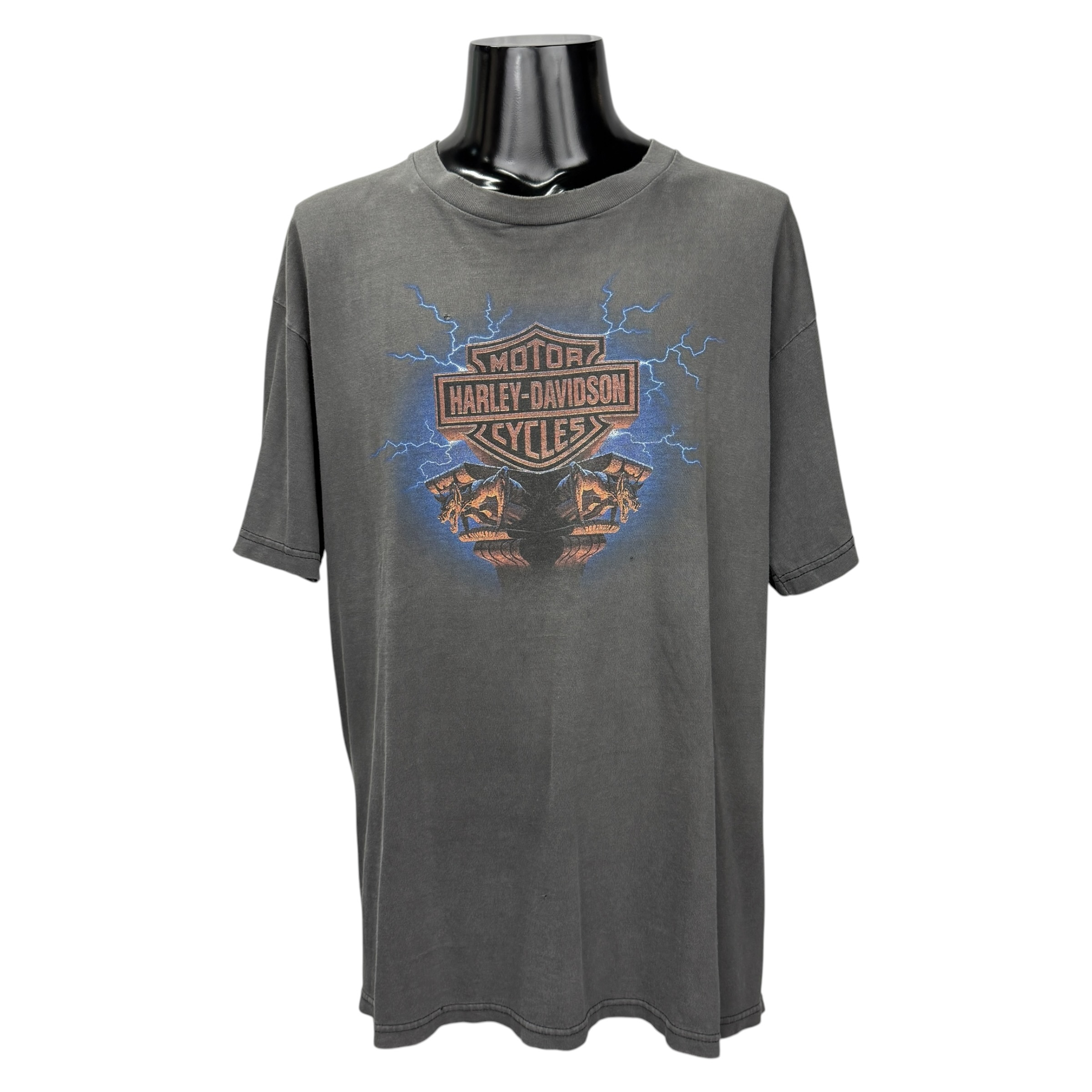 【HARLEY-DAVIDSON】ハーレーダビッドソン “GARGOYLE & LIGHTNING” 90’s Vintage Tシャツ