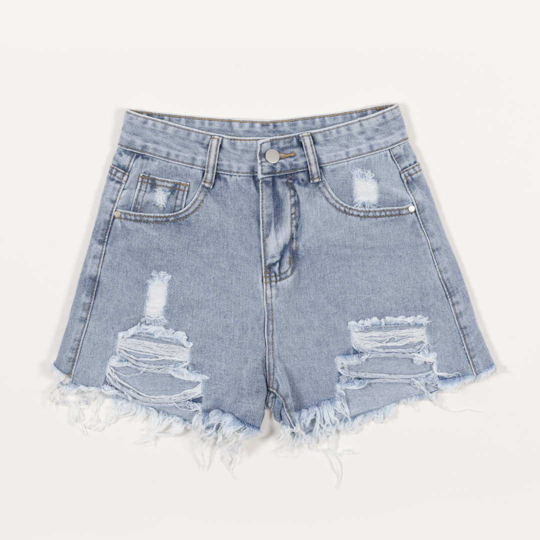 ダメージデニムショートパンツ Volcan Aphrodite ダメージデニムショートパンツ Volcan Aphrodite