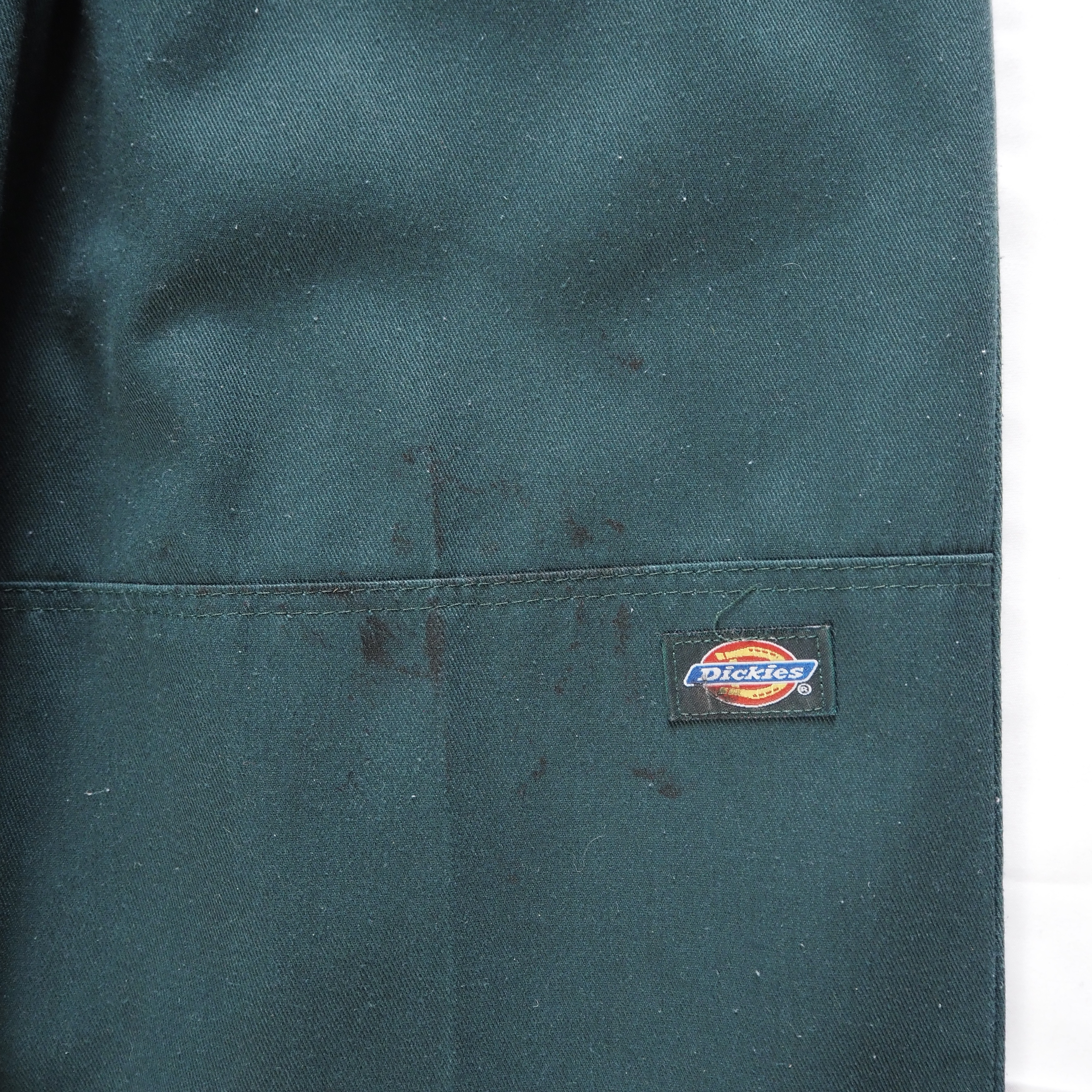 00’s Dickies ダブルニーパンツ グリーン 30×30 の画像 10