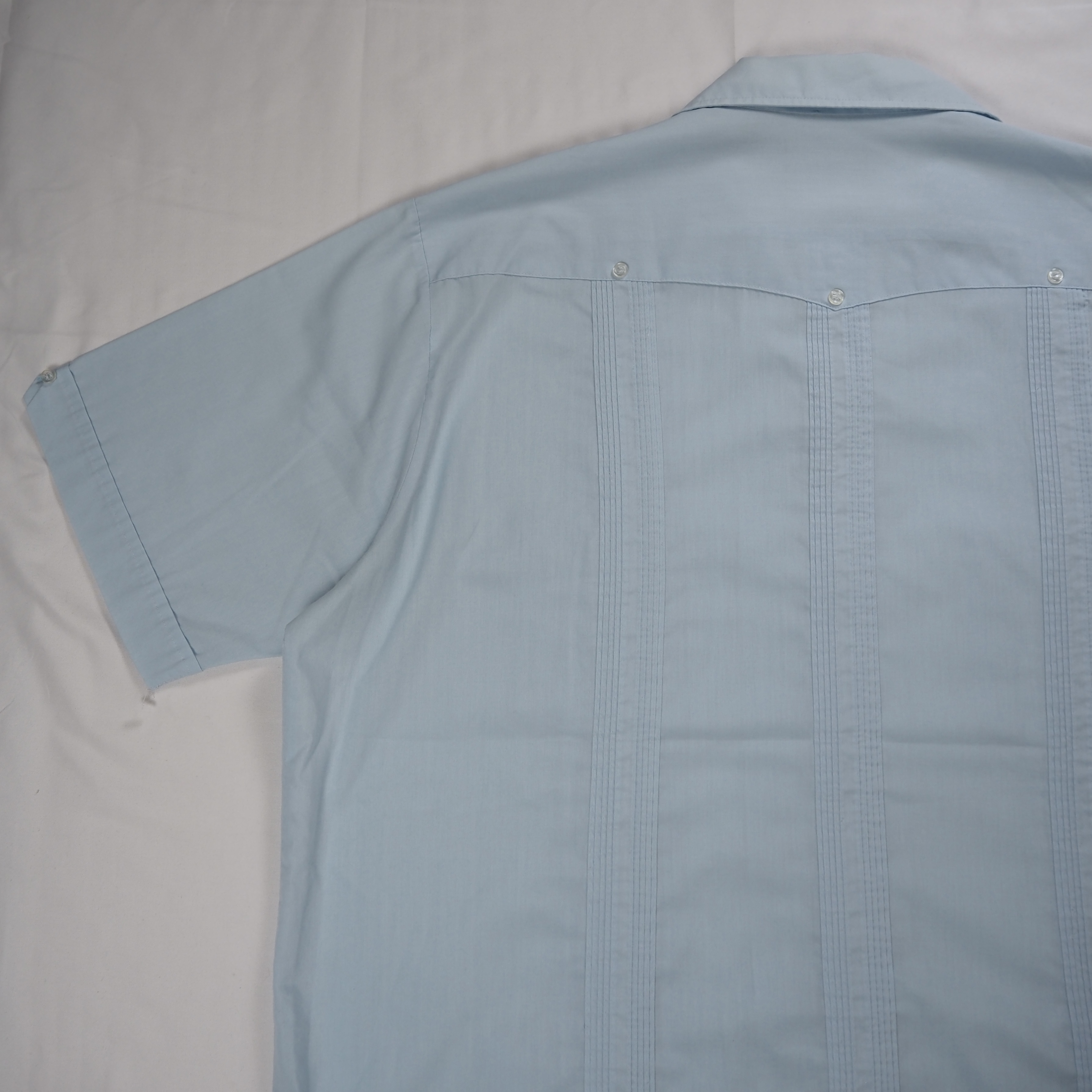 90’s Haband キューバシャツ 水色 XL の画像 12