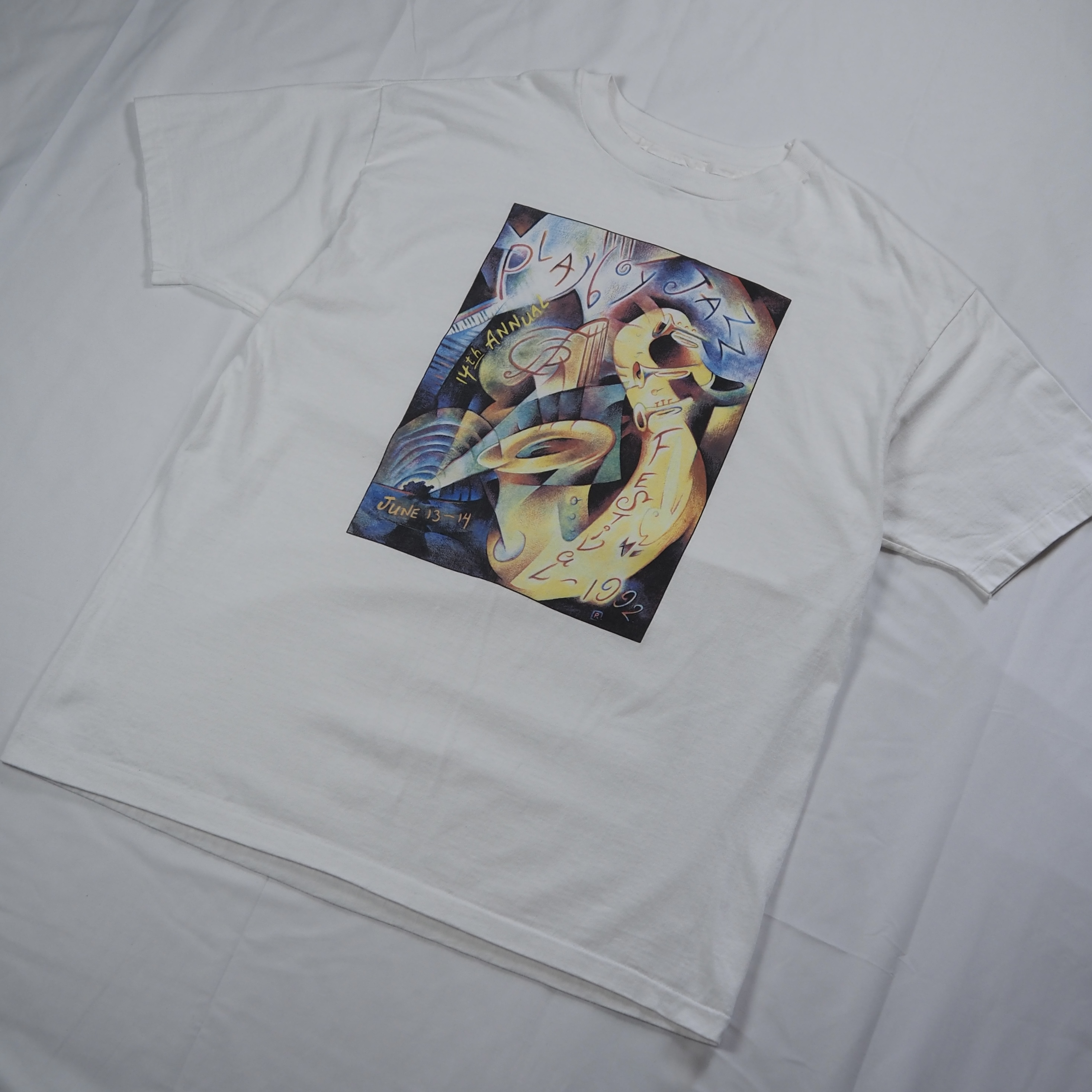 90’s PLAYBOY ジャズフェスティバル Tシャツ XL の画像 2