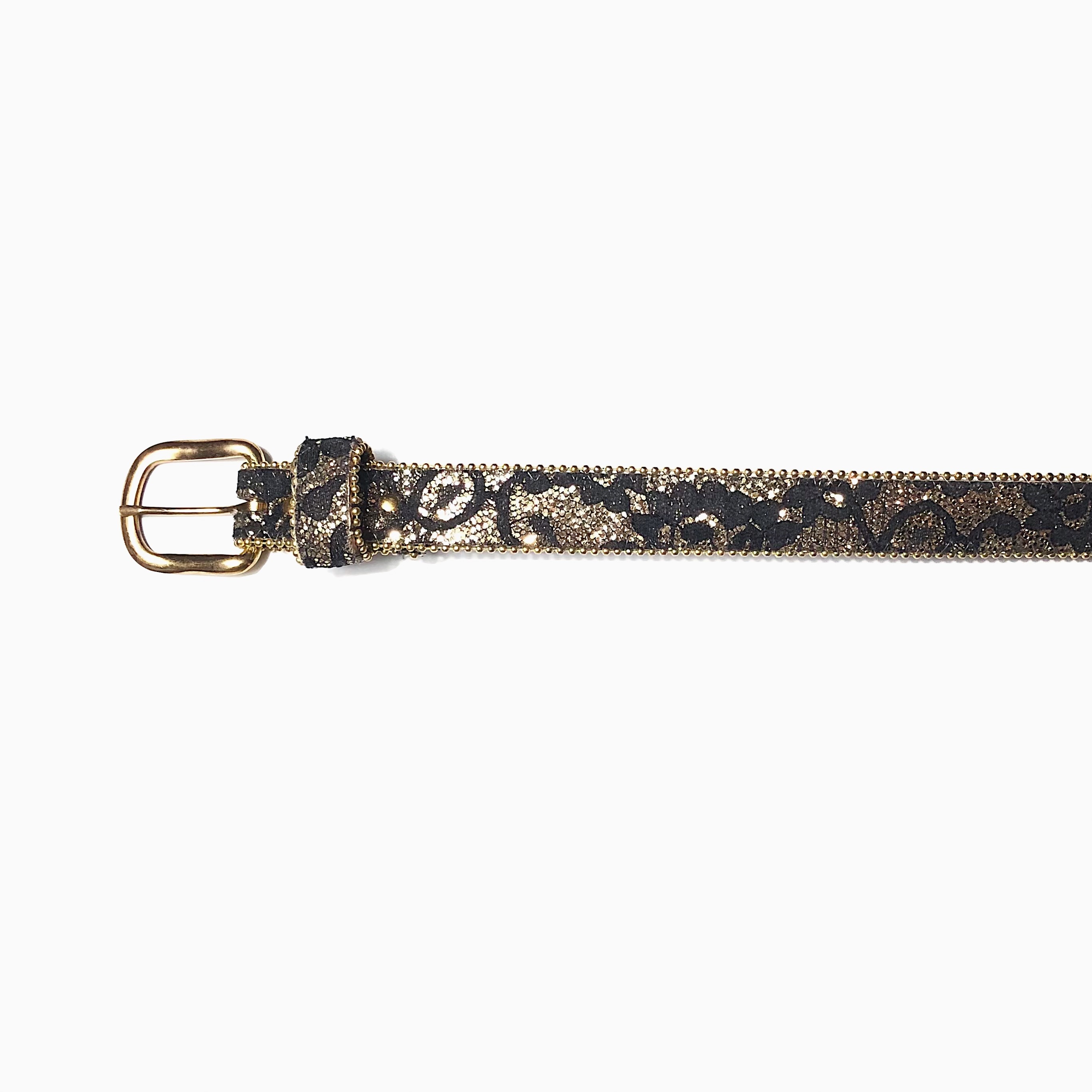 Vintage Embroidery Glitter Belt の画像 2