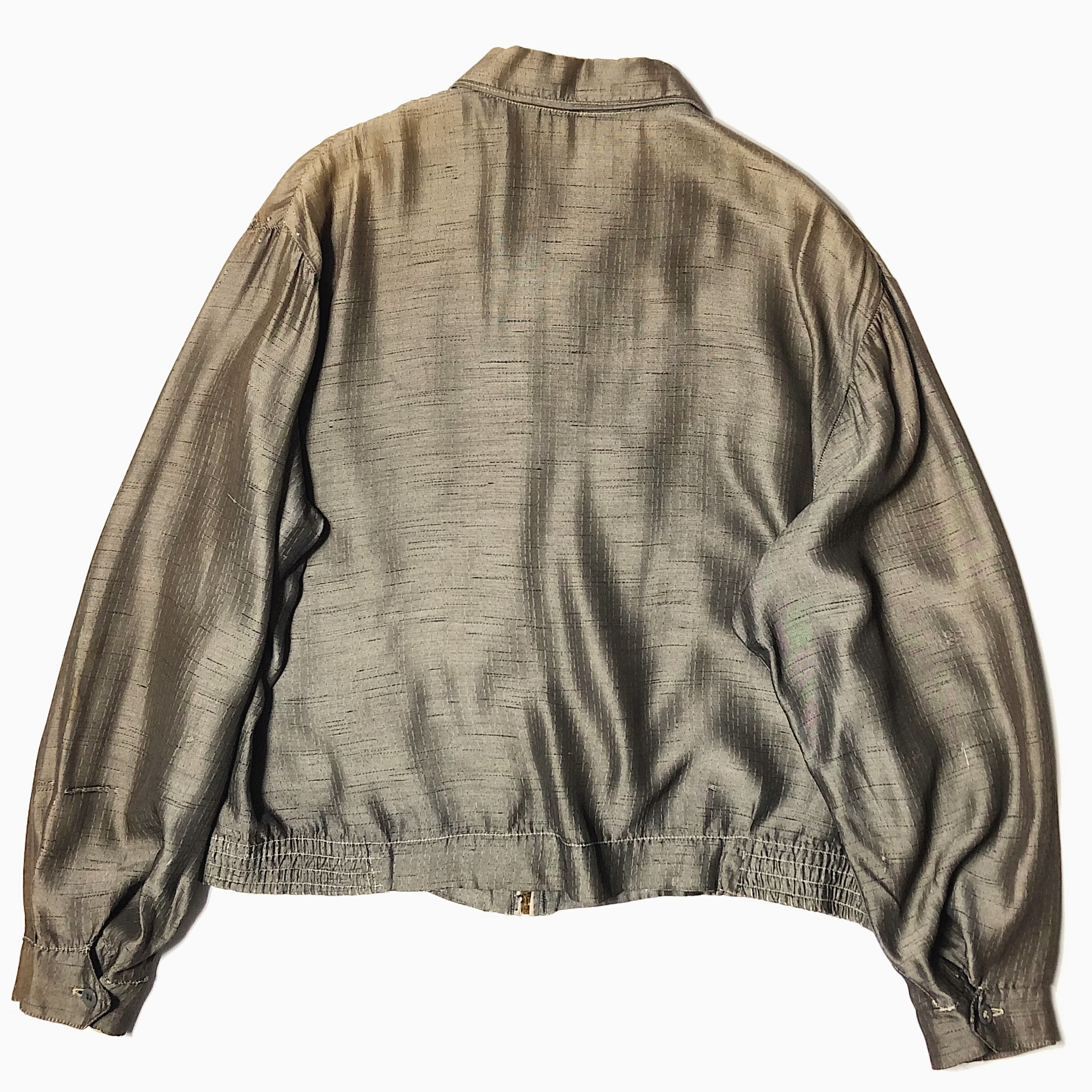 Vintage 50's【WASBRO】Patterned Silk Jacket の画像 2
