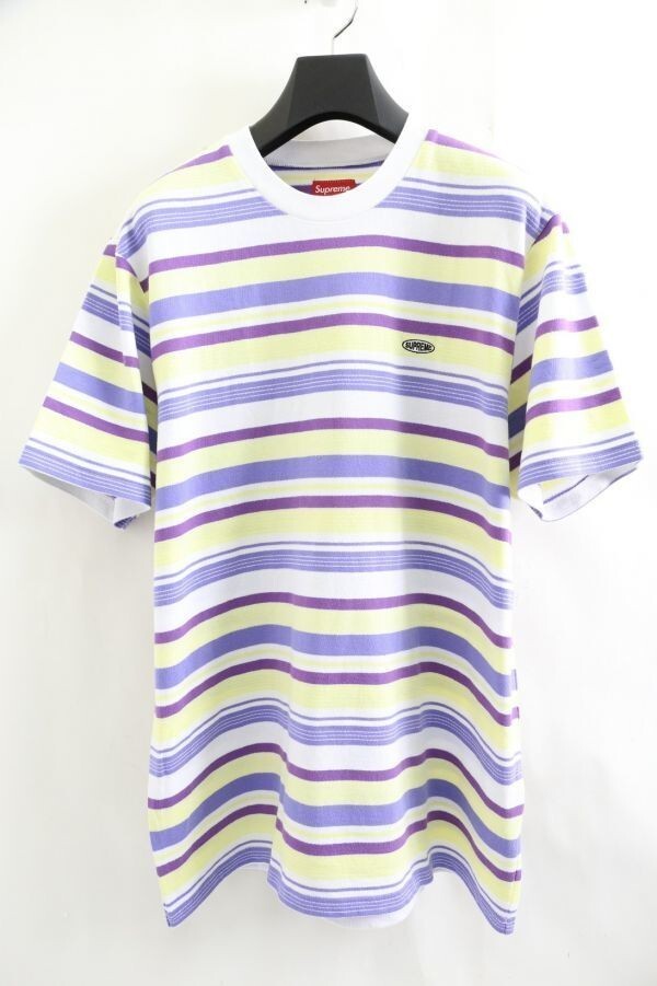 supreme multi stripe terry tee