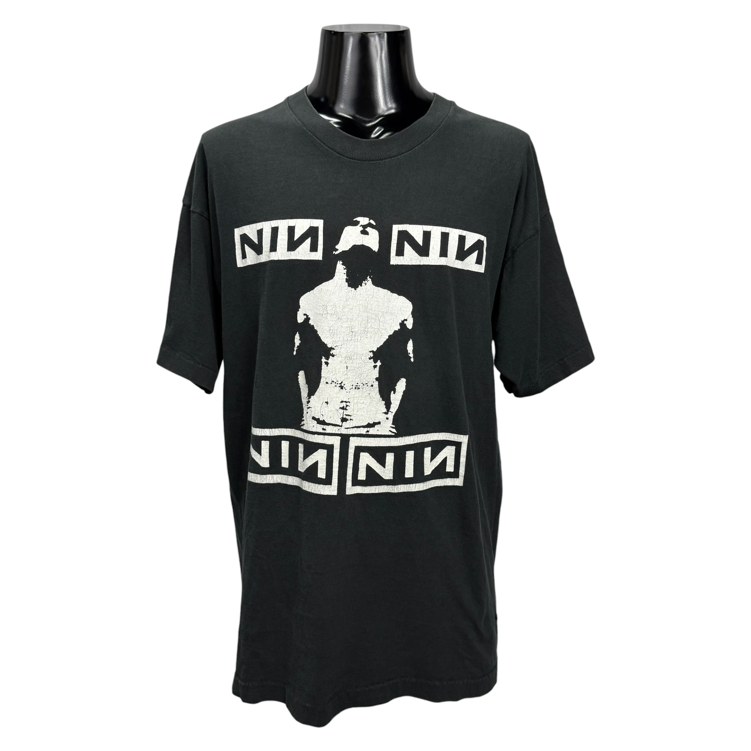 【NINE INCH NAILS】ナイン・インチ・ネイルズ “マルチロゴ & シルエット” 90’s Vintage Tシャツ