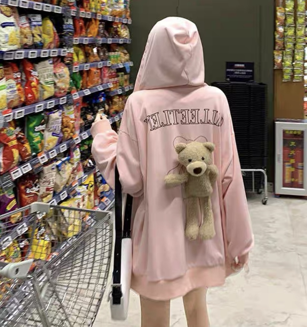 レディースファッション パーカー トレーナー クマのぬいぐるみ付き クマのぬいぐるみ取り外し可能 3色 ルーズパーカー 大きいサイズ ゆったり 薄手パーカー 春秋コーデ 新作 More Lluze モア ルーゼ レディースファッション パーカー トレーナー クマのぬいぐるみ付き クマのぬいぐるみ取り外し可能 3色 ルーズパーカー 大きいサイズ ゆったり 薄手パーカー 春秋コーデ 新作 More Lluze モア ルーゼ