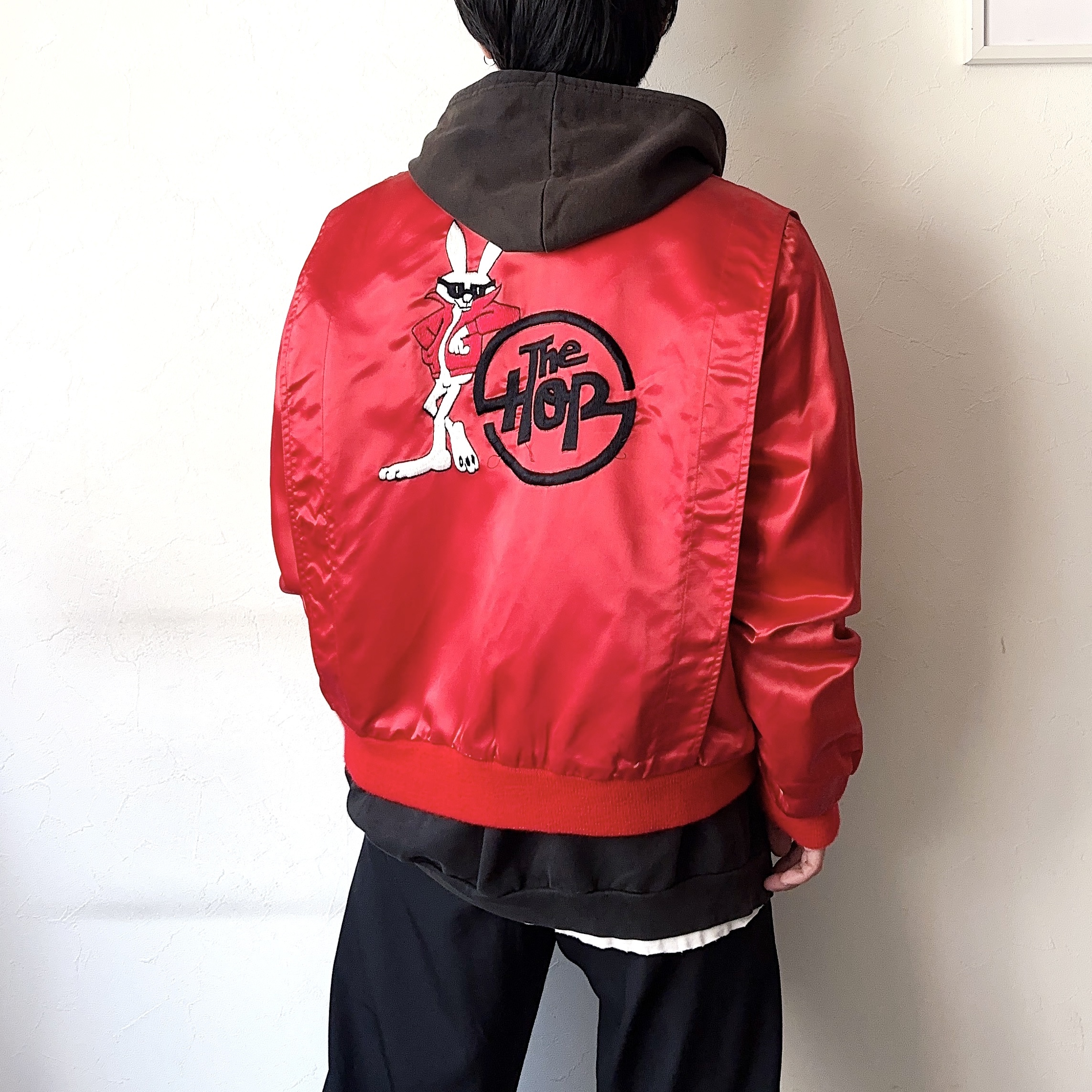 Vintage 80's【Revelation Rags】"The Hop" Satin Jacket の画像 5