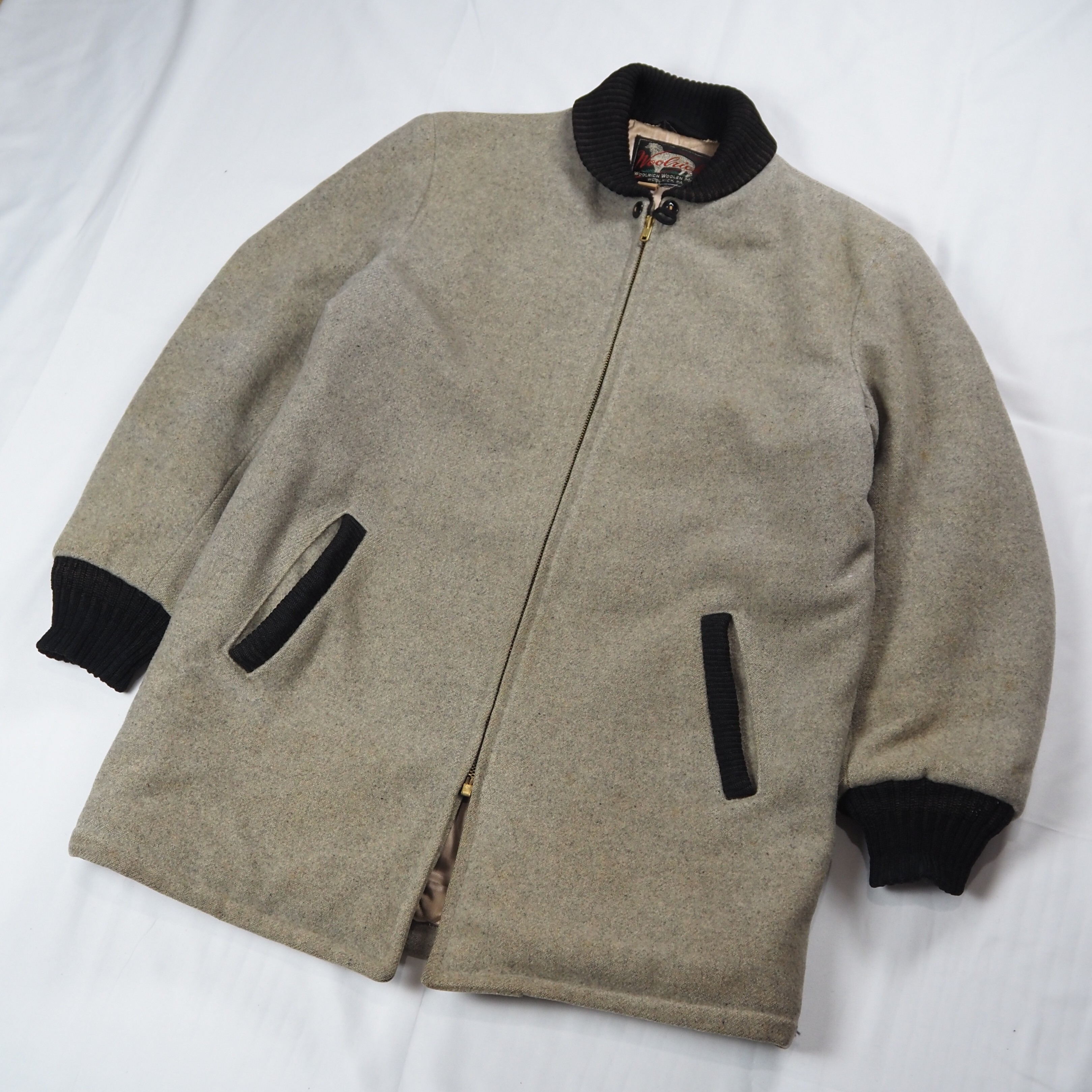 【9/23 20:00入荷】50's Woolrich ファラオジャケット グレー×ブラック の画像 2
