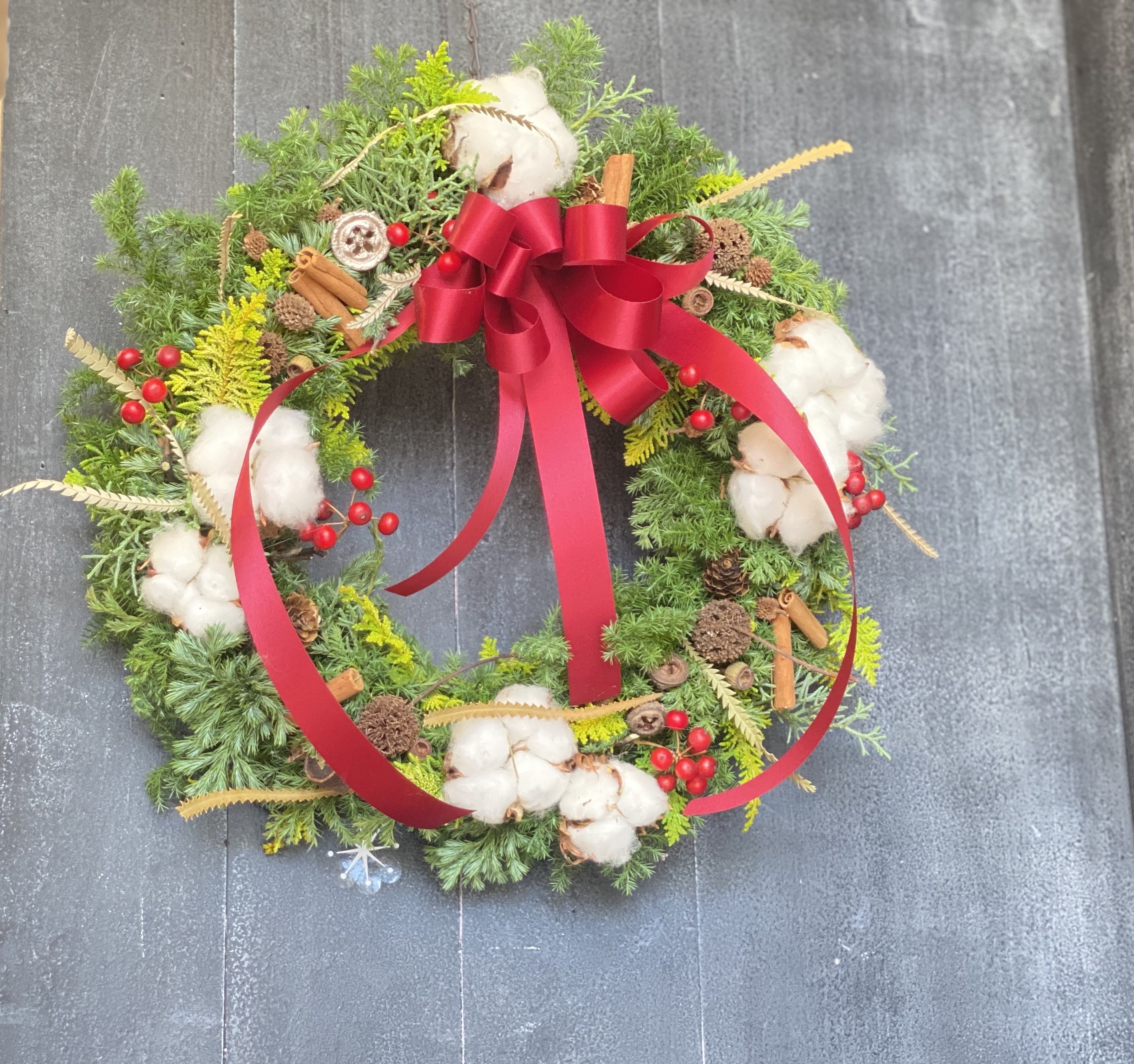 クリスマスリース手作りキット(全国配送可)