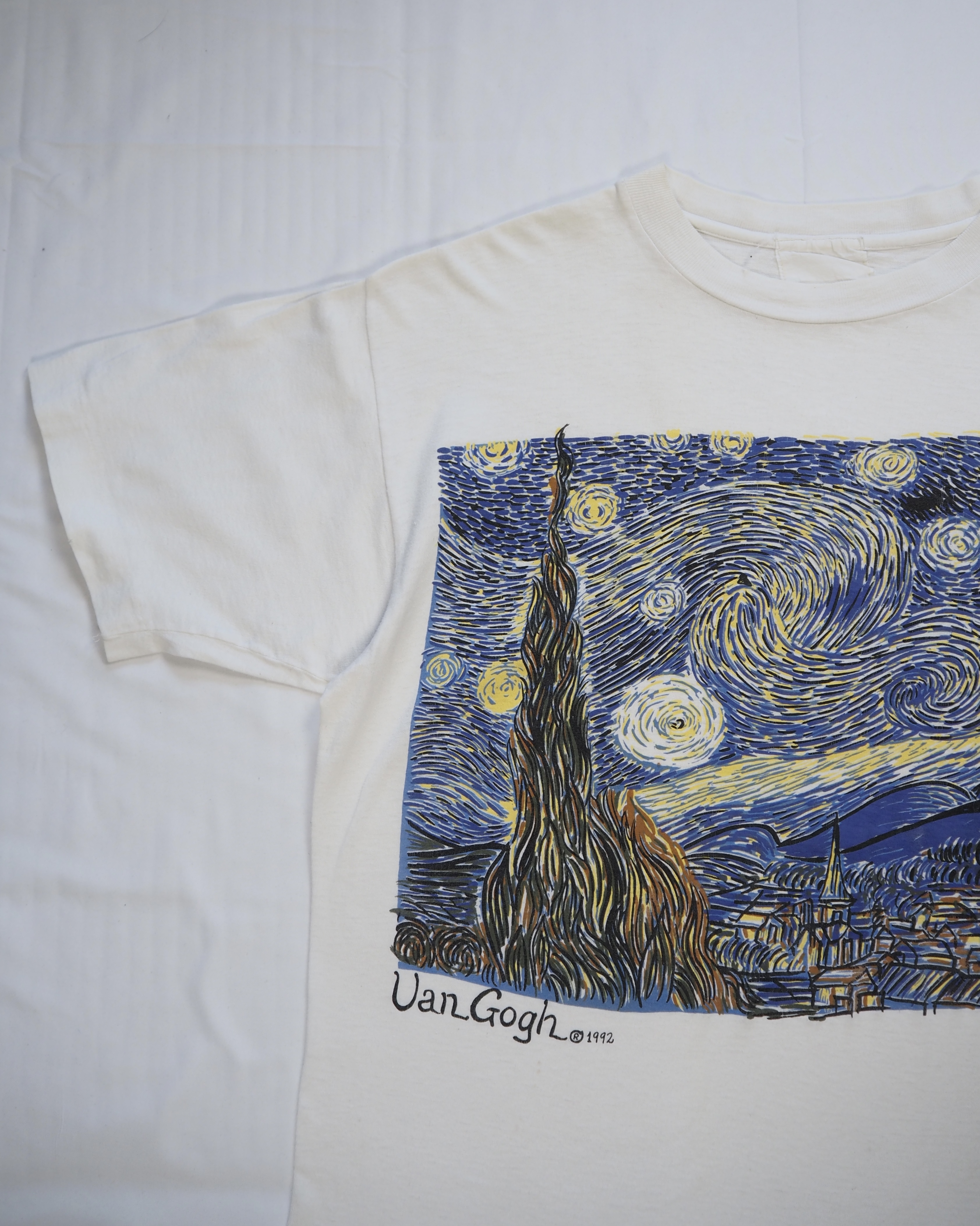 【VCM入荷】90’s アートTシャツ ゴッホ 星月夜 の画像 3