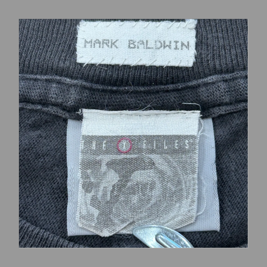 90s The X-Files Space Graphic Vintage T-Shirt Black XL の画像 3