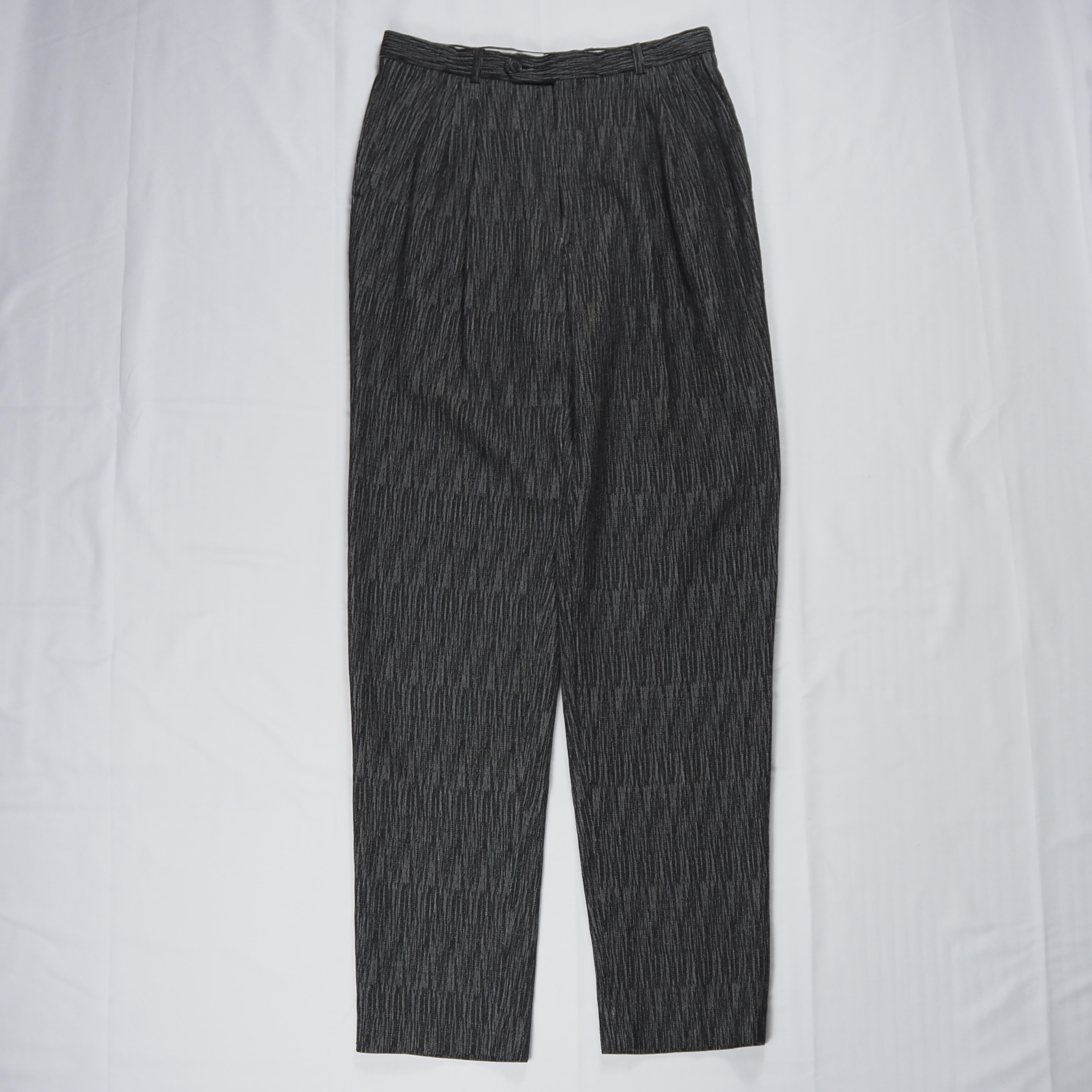 80’s Rayon Slacks 3タック グレー 30×33